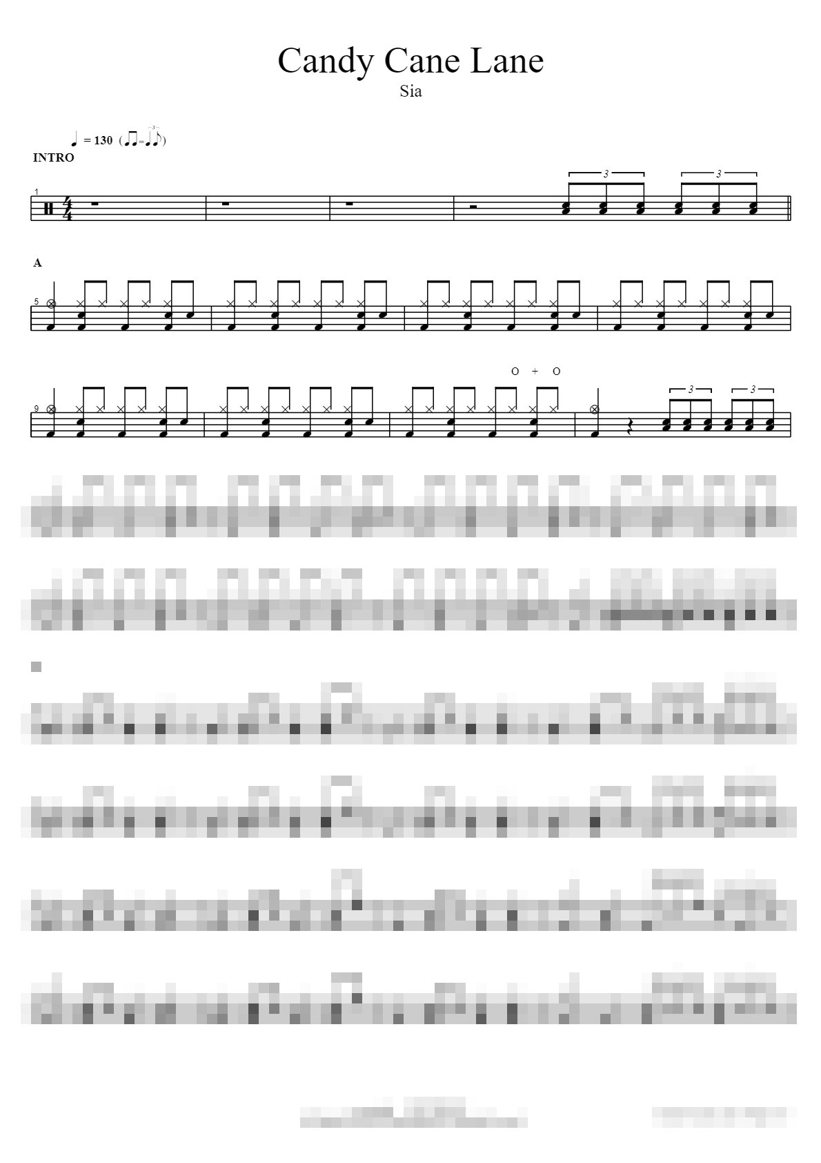 Candy Cane Lane Sheet Music Preview
