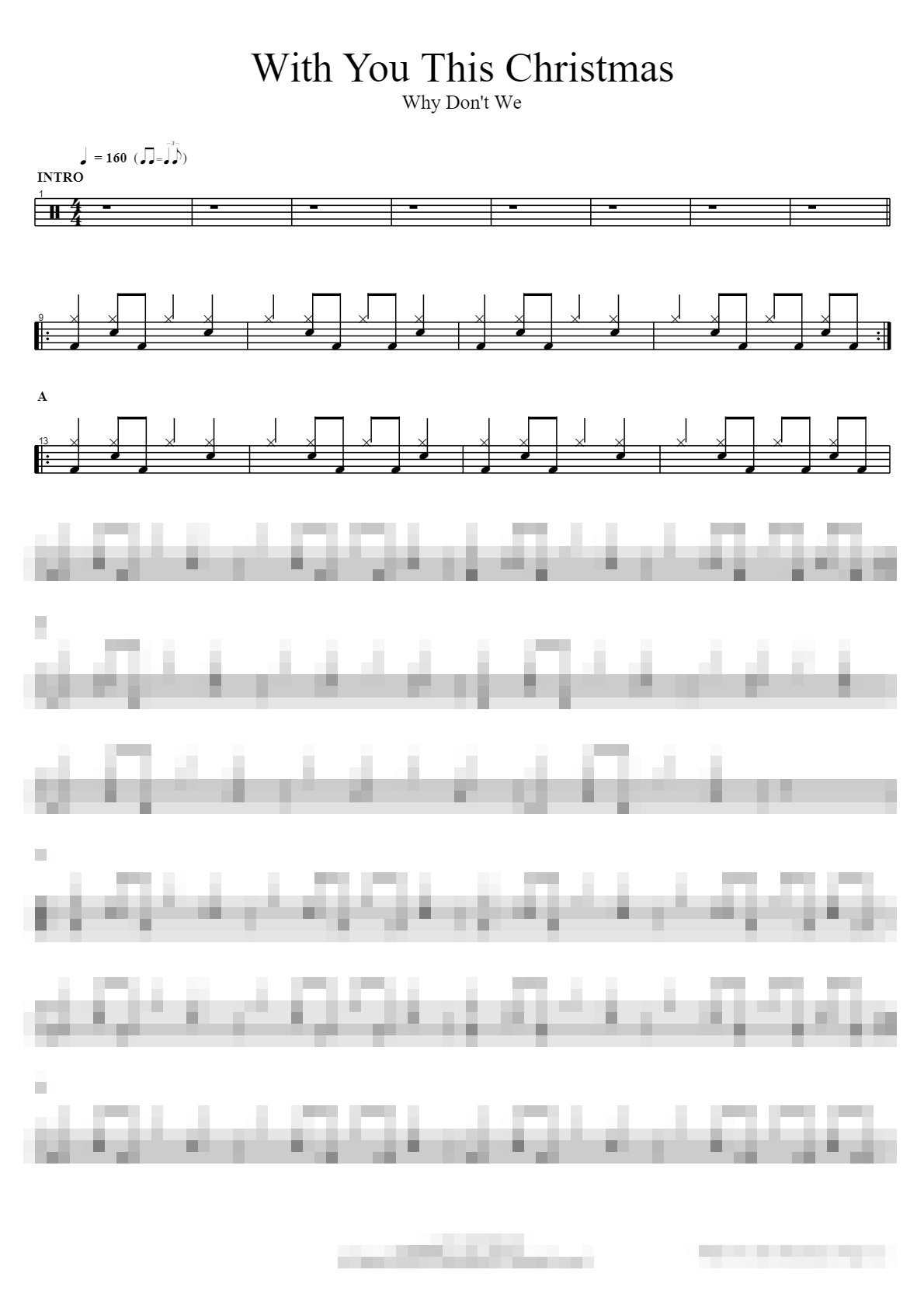 With You This Christmas Sheet Music Preview