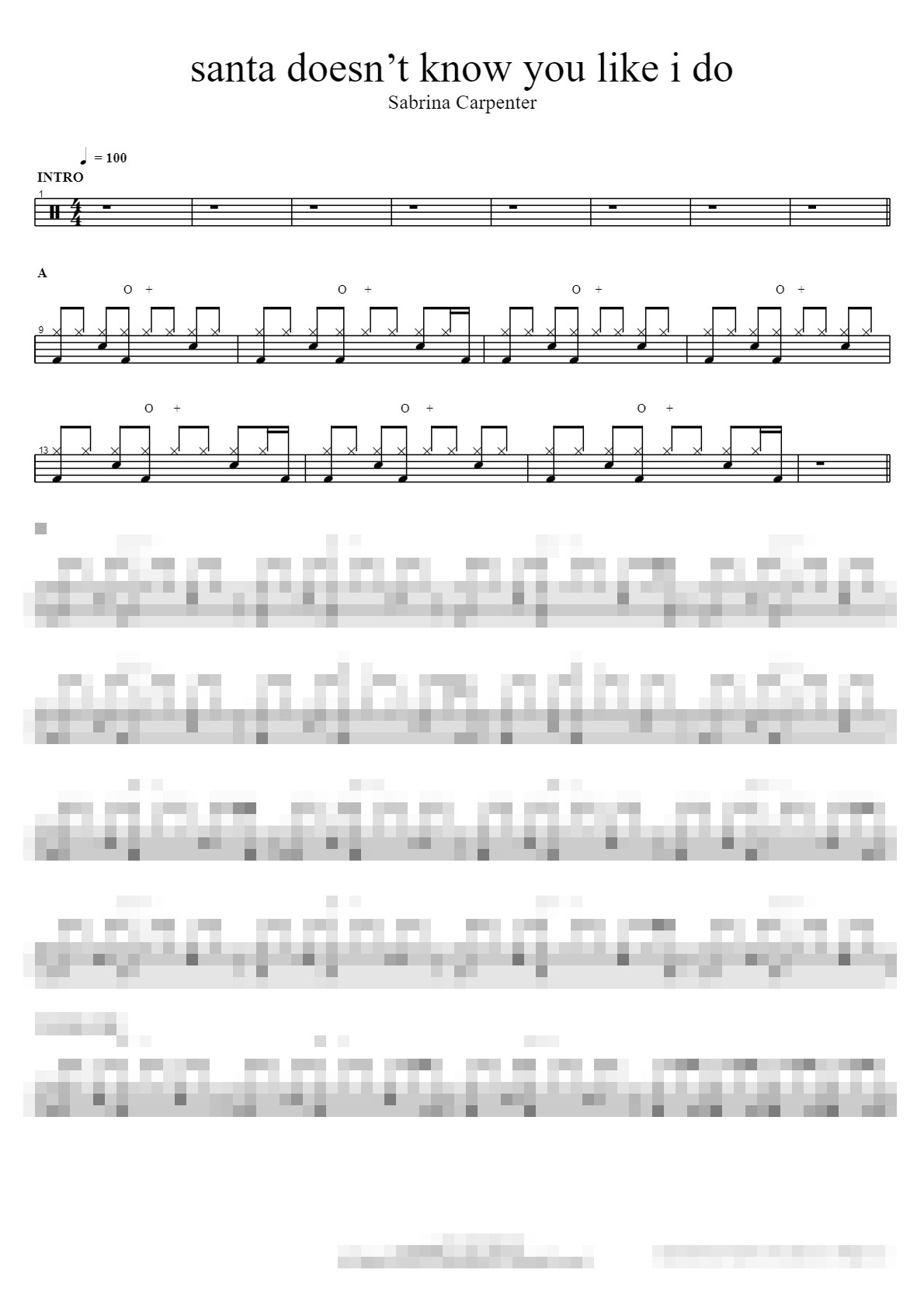 santa doesn’t know you like i do Sheet Music Preview
