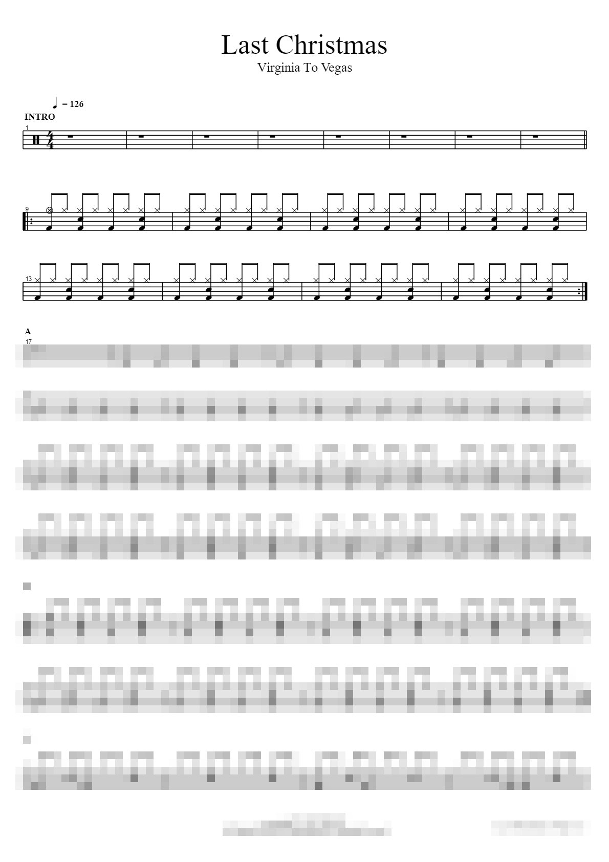 Last Christmas Sheet Music Preview