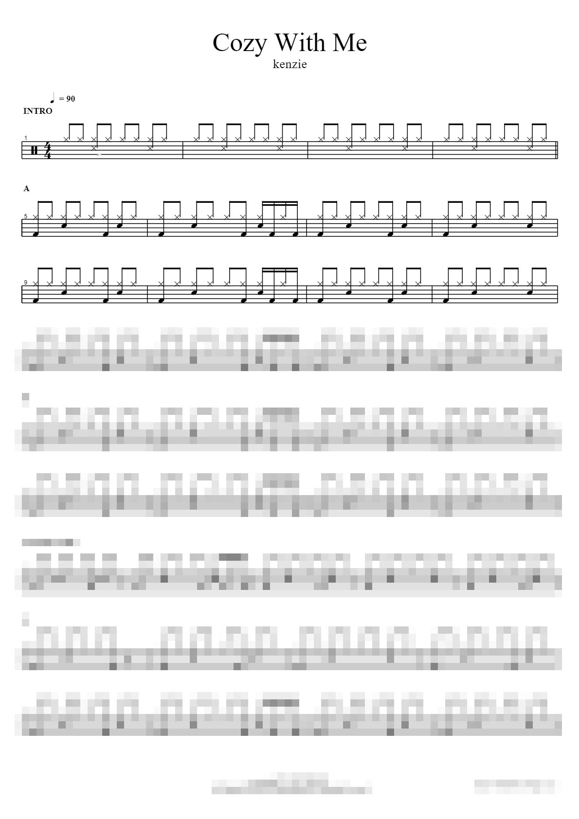 Cozy With Me Sheet Music Preview