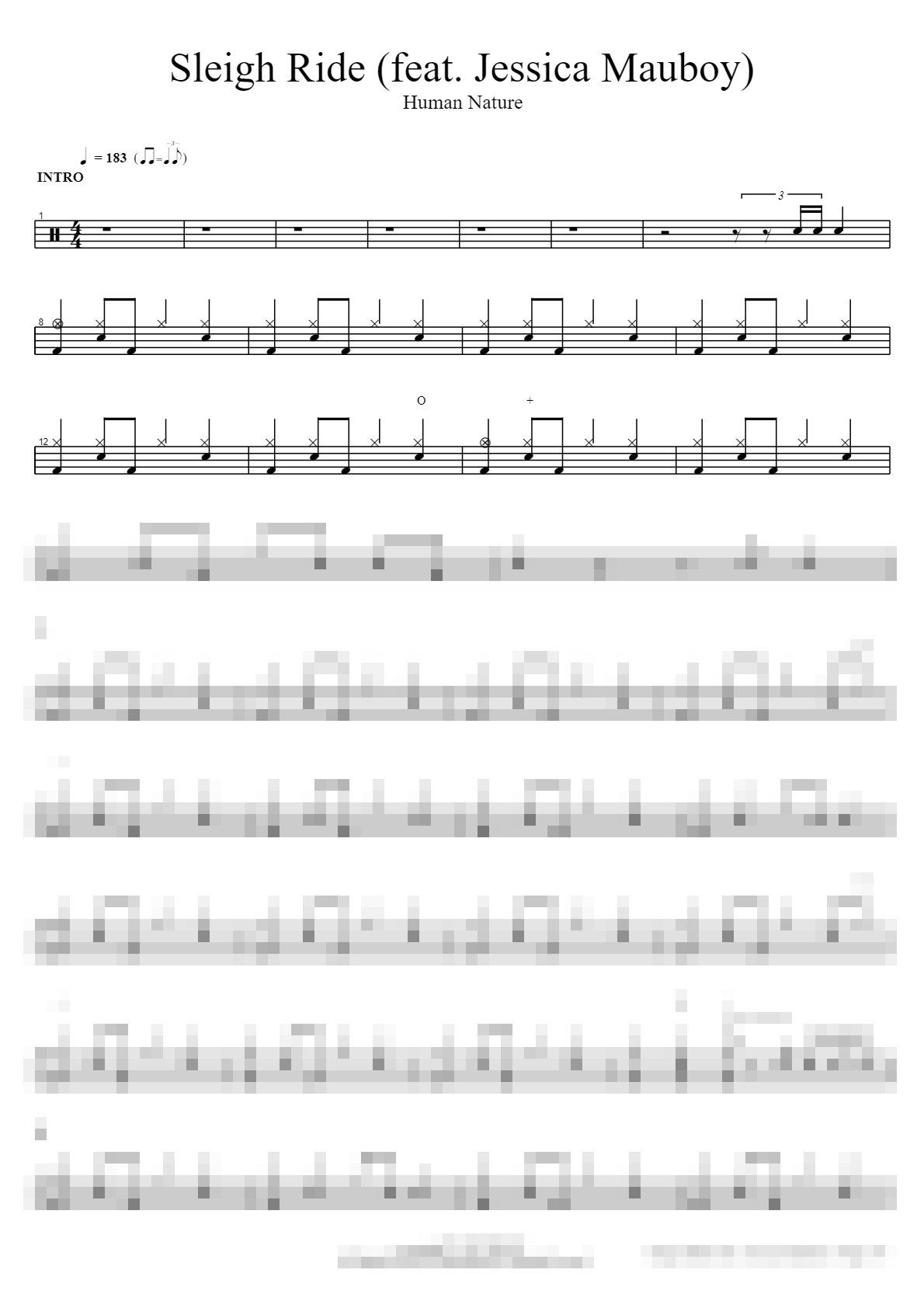 Sleigh Ride (feat. Jessica Mauboy) Sheet Music Preview