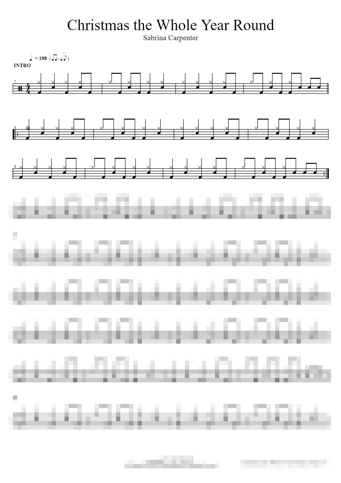 Christmas the Whole Year Round Sheet Music Preview