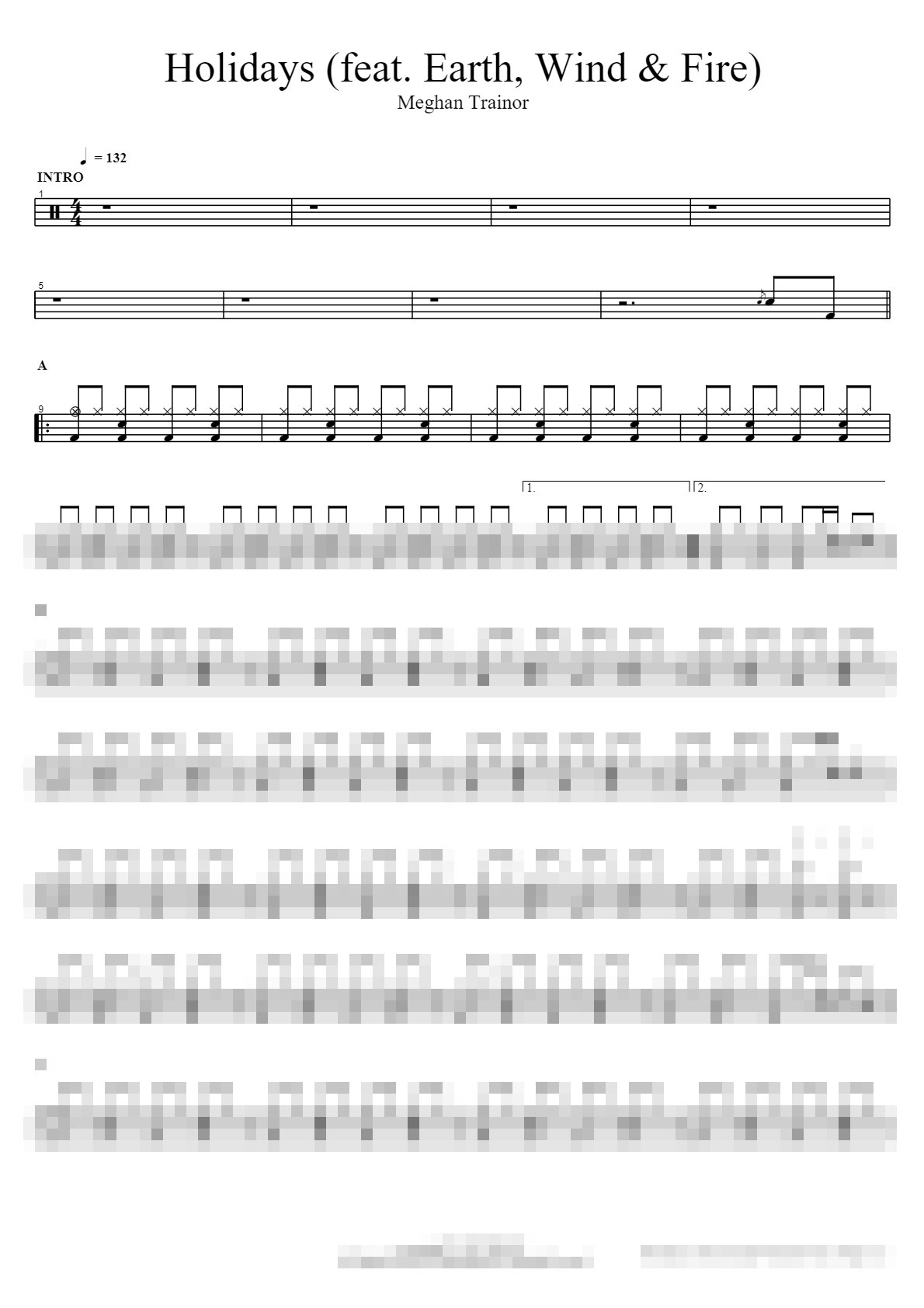 Holidays (feat. Earth, Wind & Fire) Sheet Music Preview