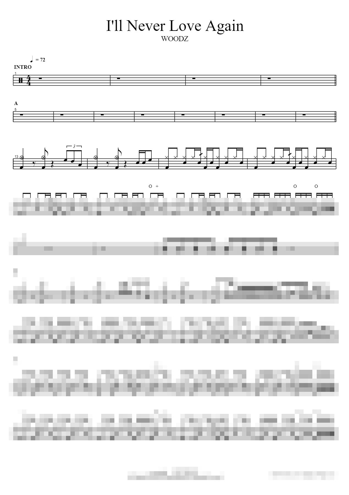 I'll Never Love Again Sheet Music Preview