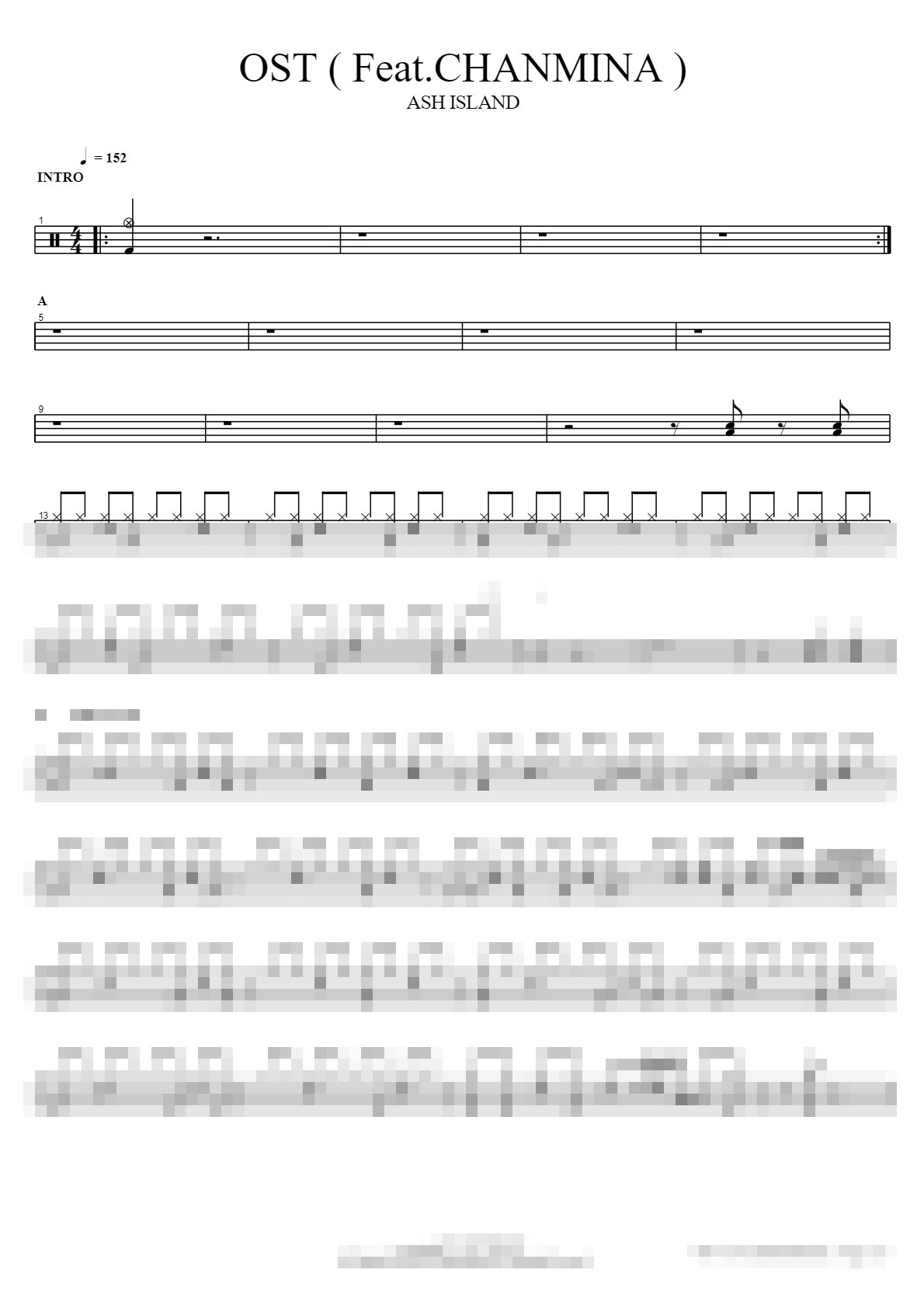 OST ( Feat.CHANMINA ) Sheet Music Preview