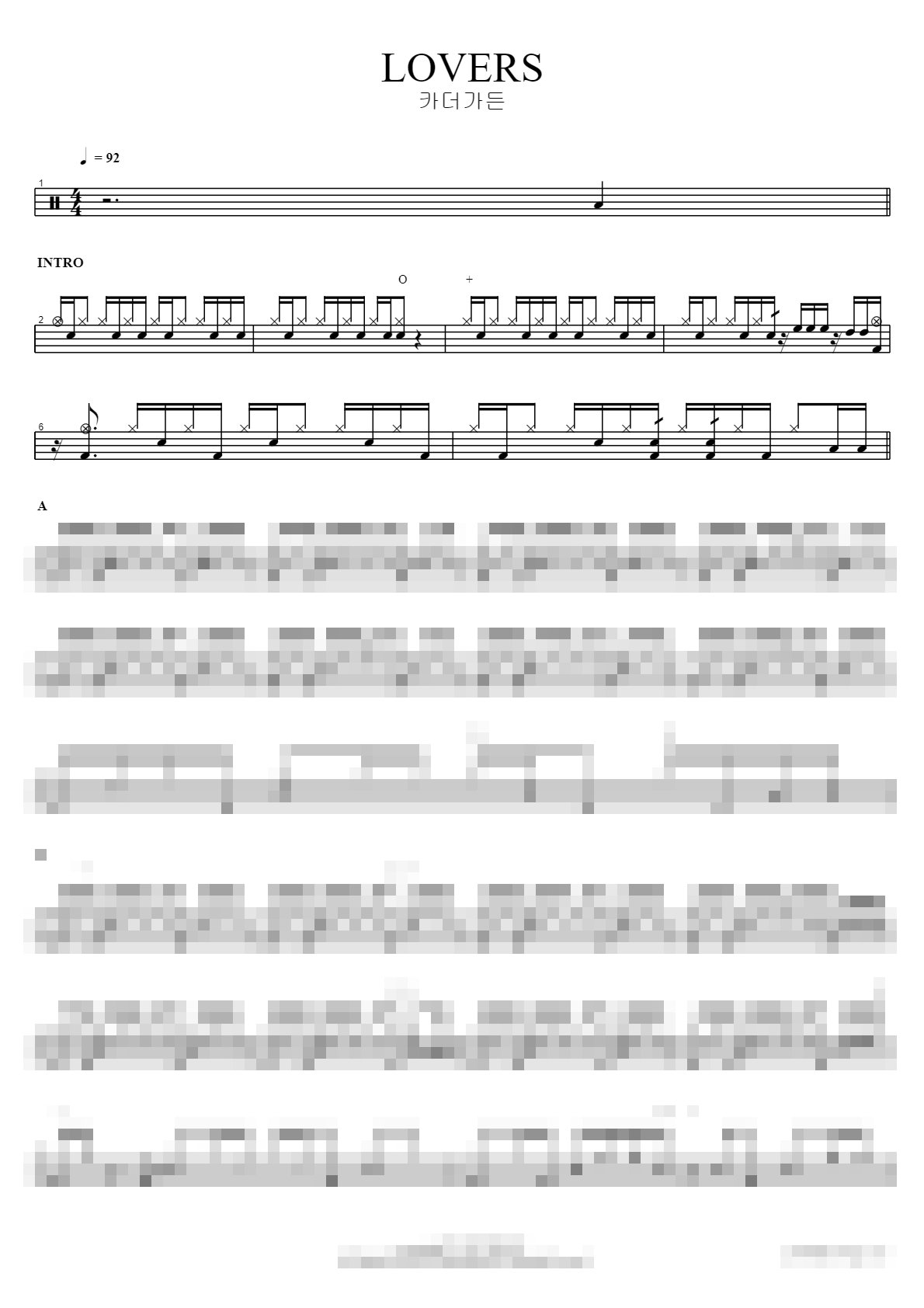 LOVERS Sheet Music Preview