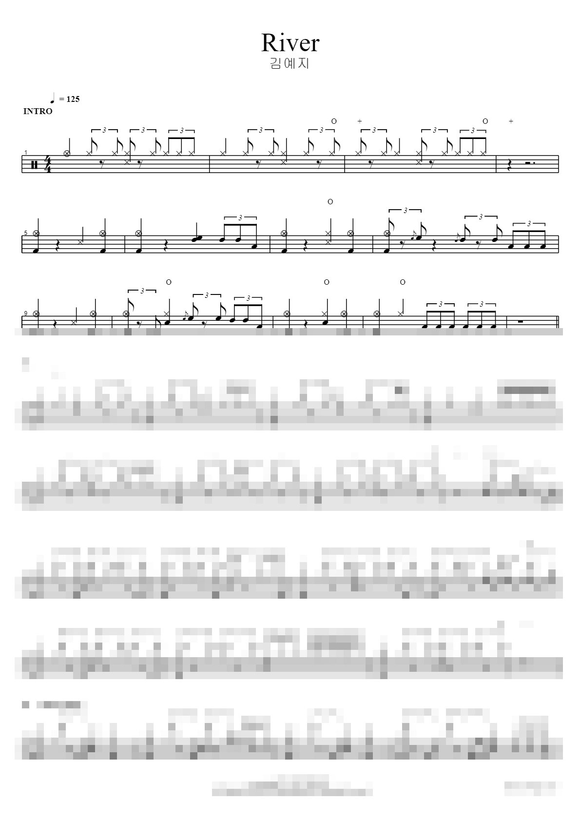 River Sheet Music Preview