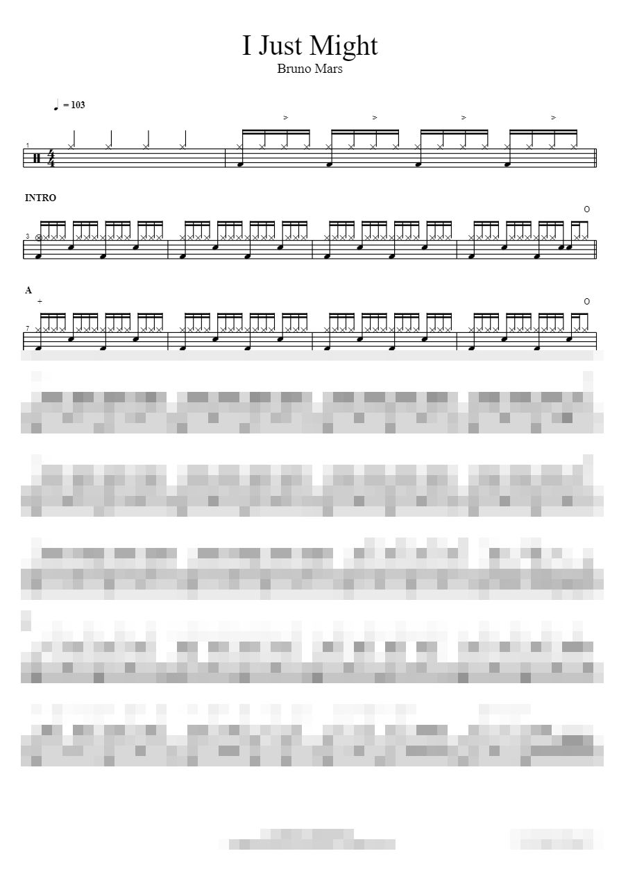 I Just Might Sheet Music Preview