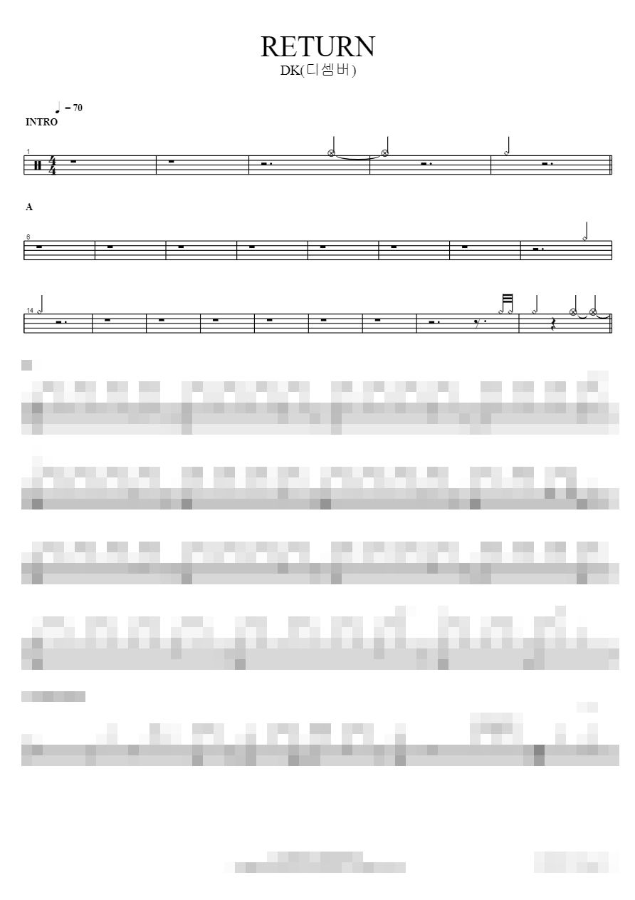 RETURN Sheet Music Preview
