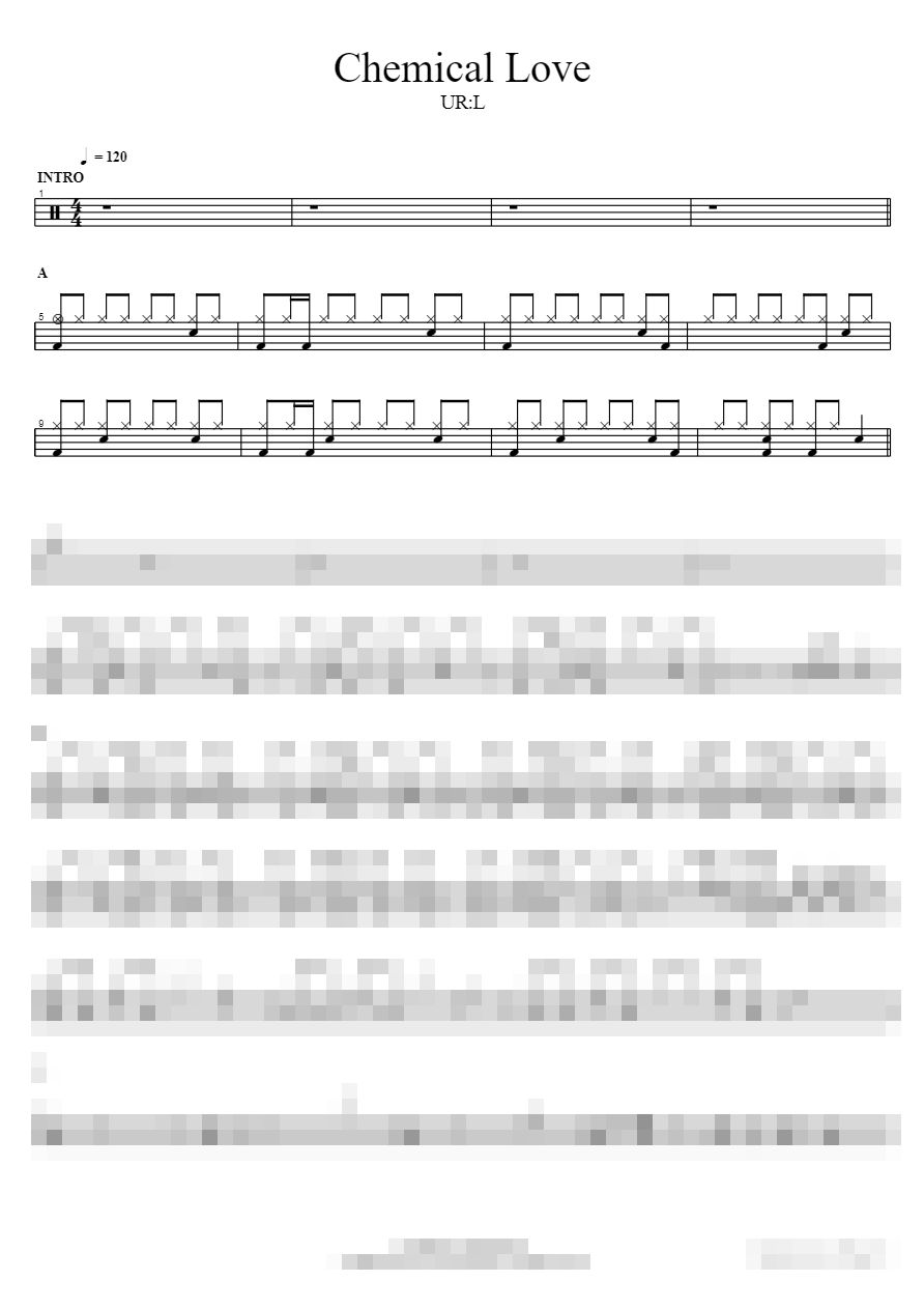 Chemical Love Sheet Music Preview