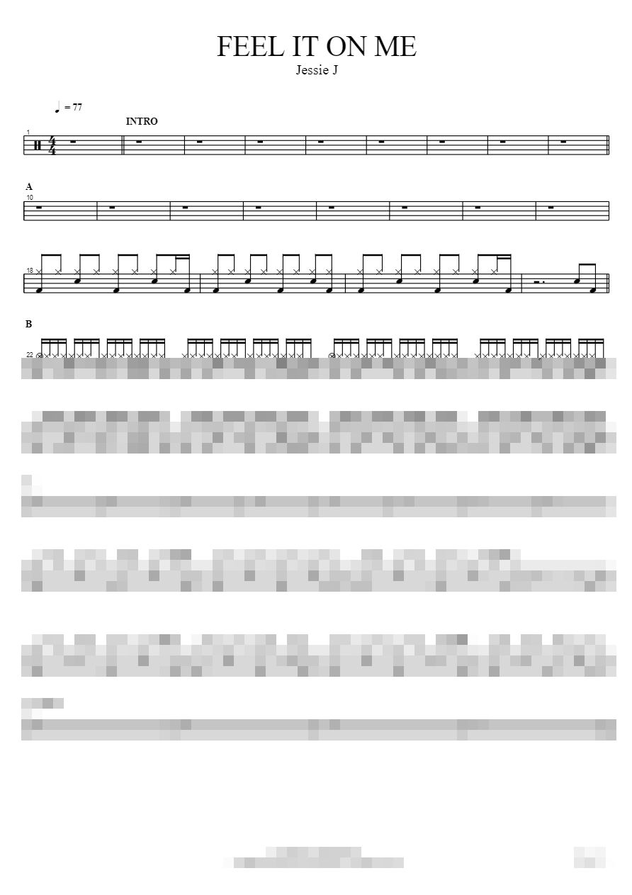 FEEL IT ON ME Sheet Music Preview