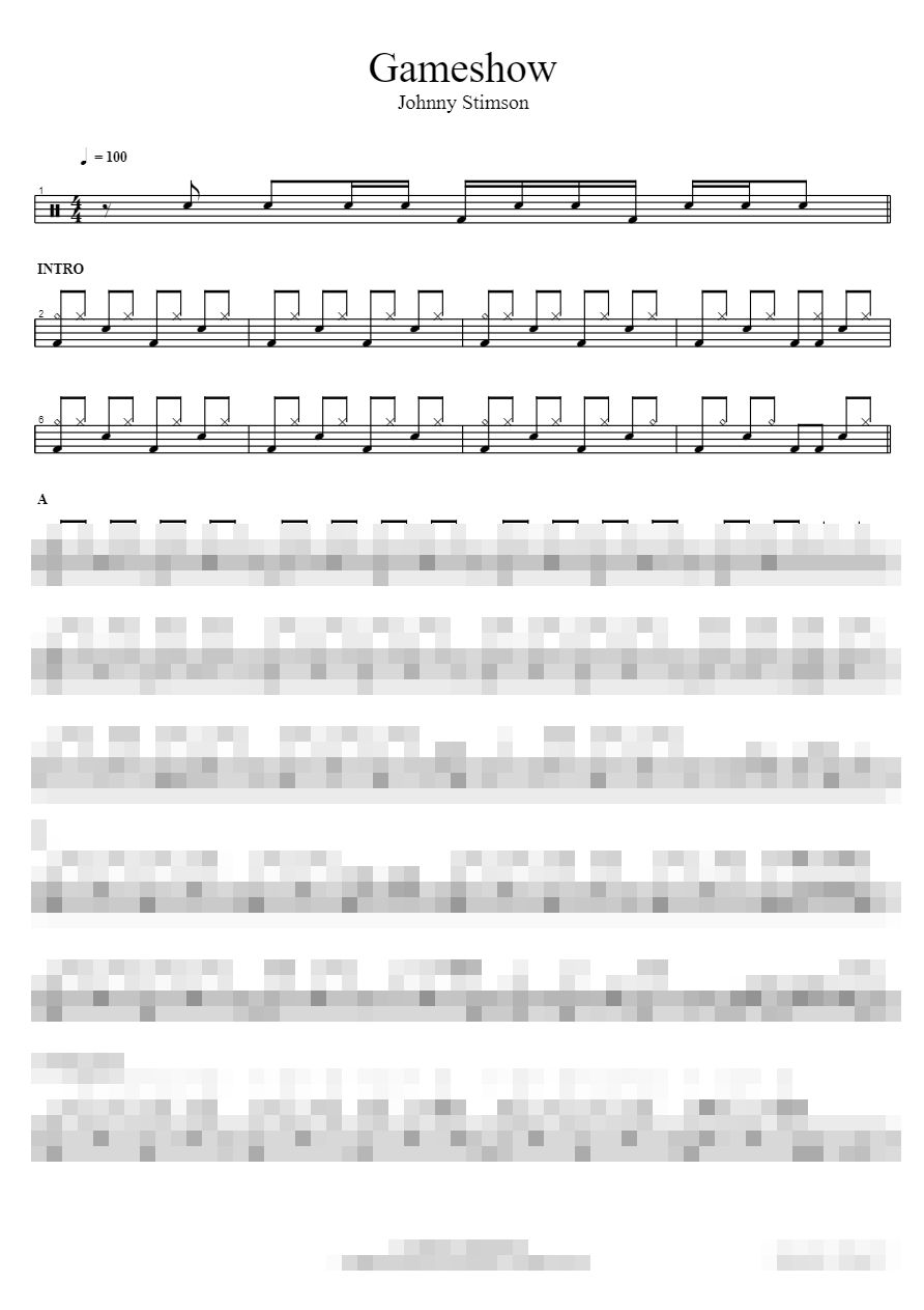 Gameshow Sheet Music Preview