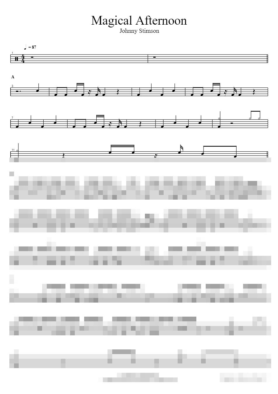 Magical Afternoon Sheet Music Preview