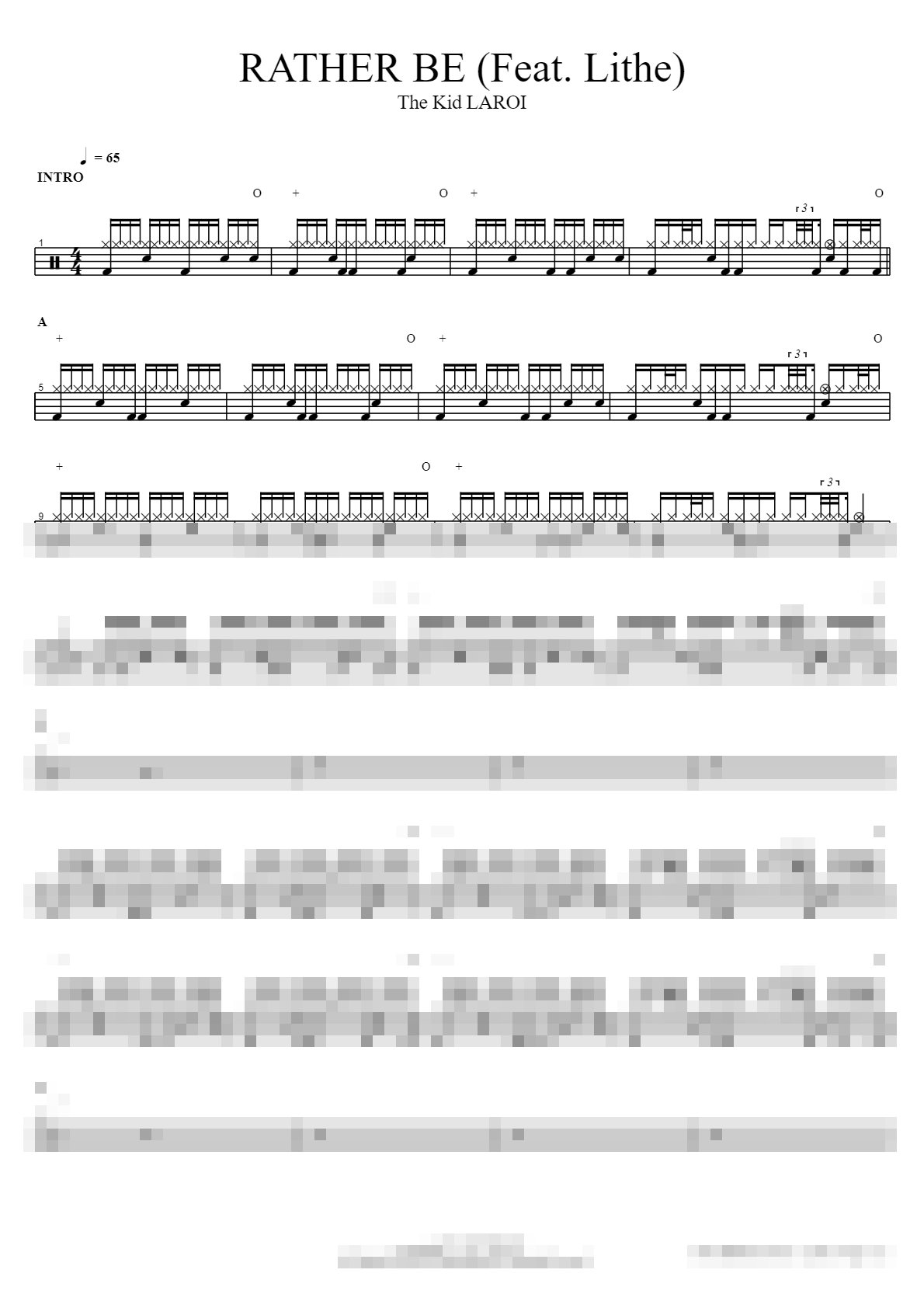 RATHER BE (Feat. Lithe) Sheet Music Preview
