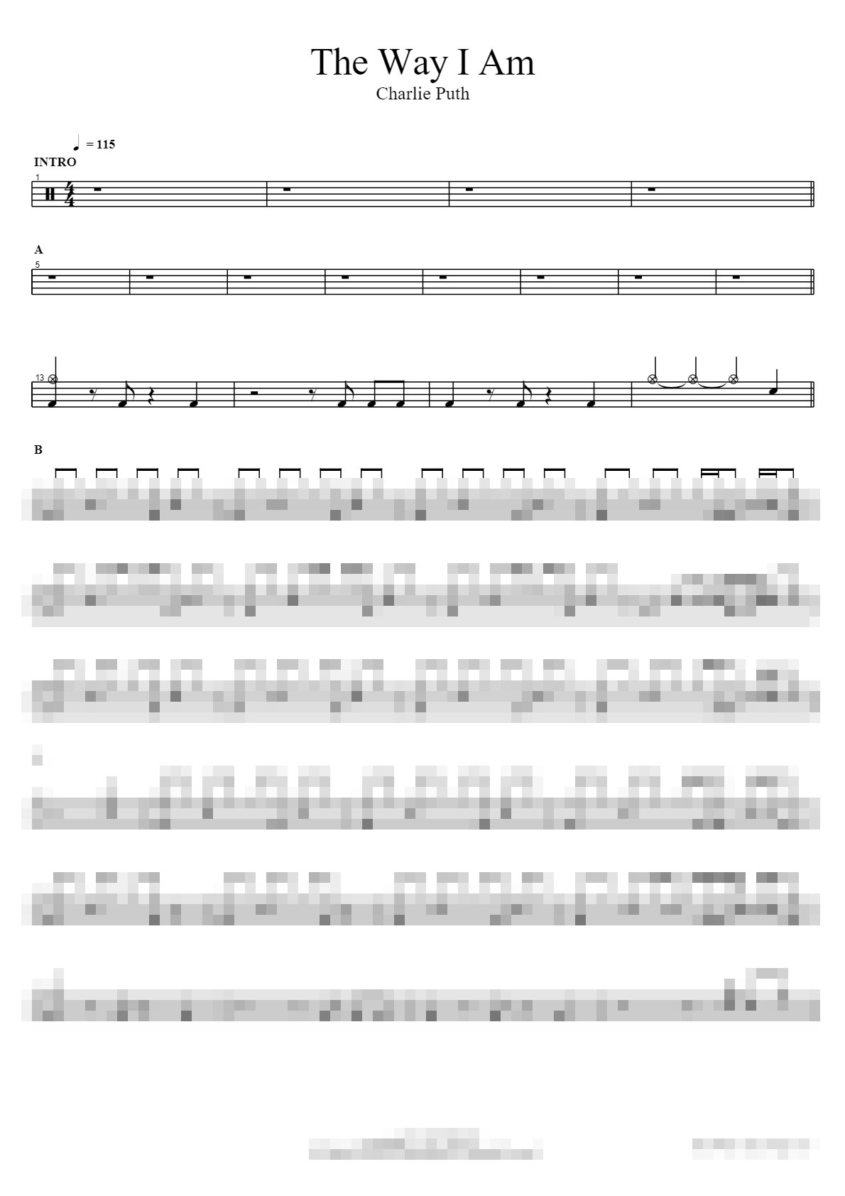 The Way I Am Sheet Music Preview
