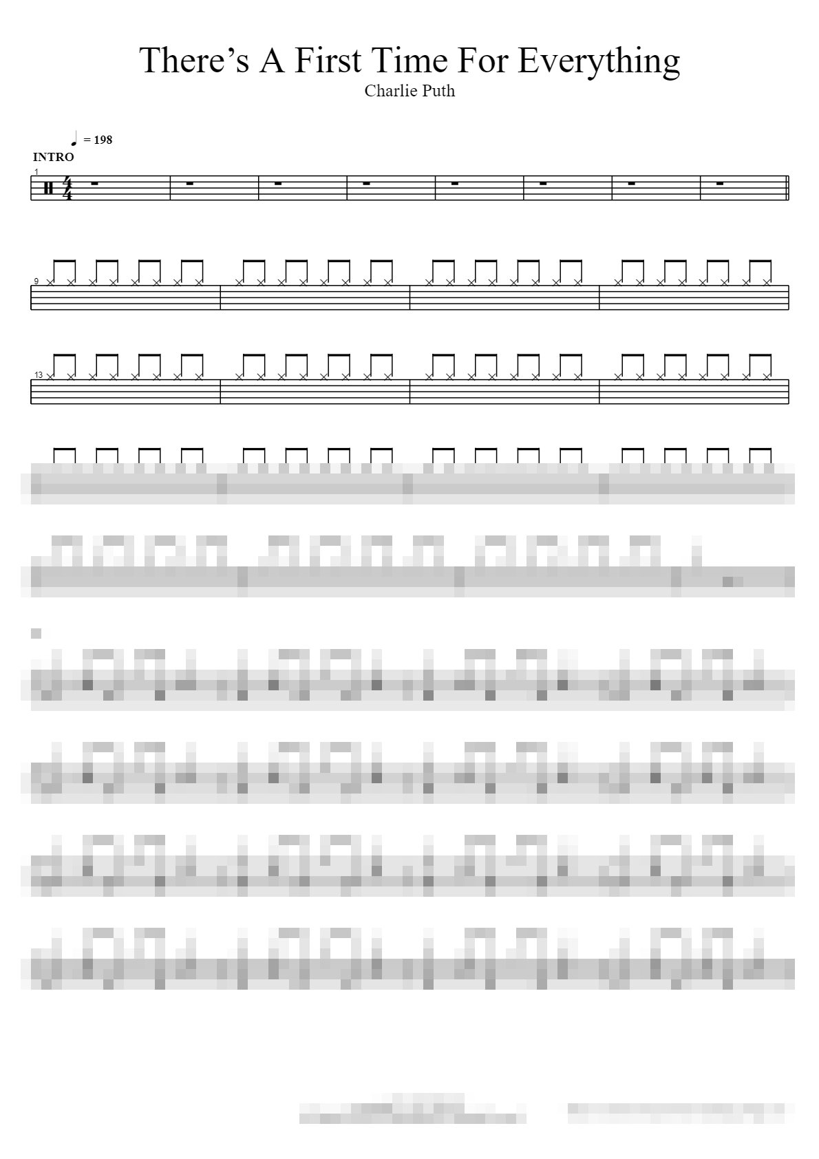 There’s A First Time For Everything Sheet Music Preview