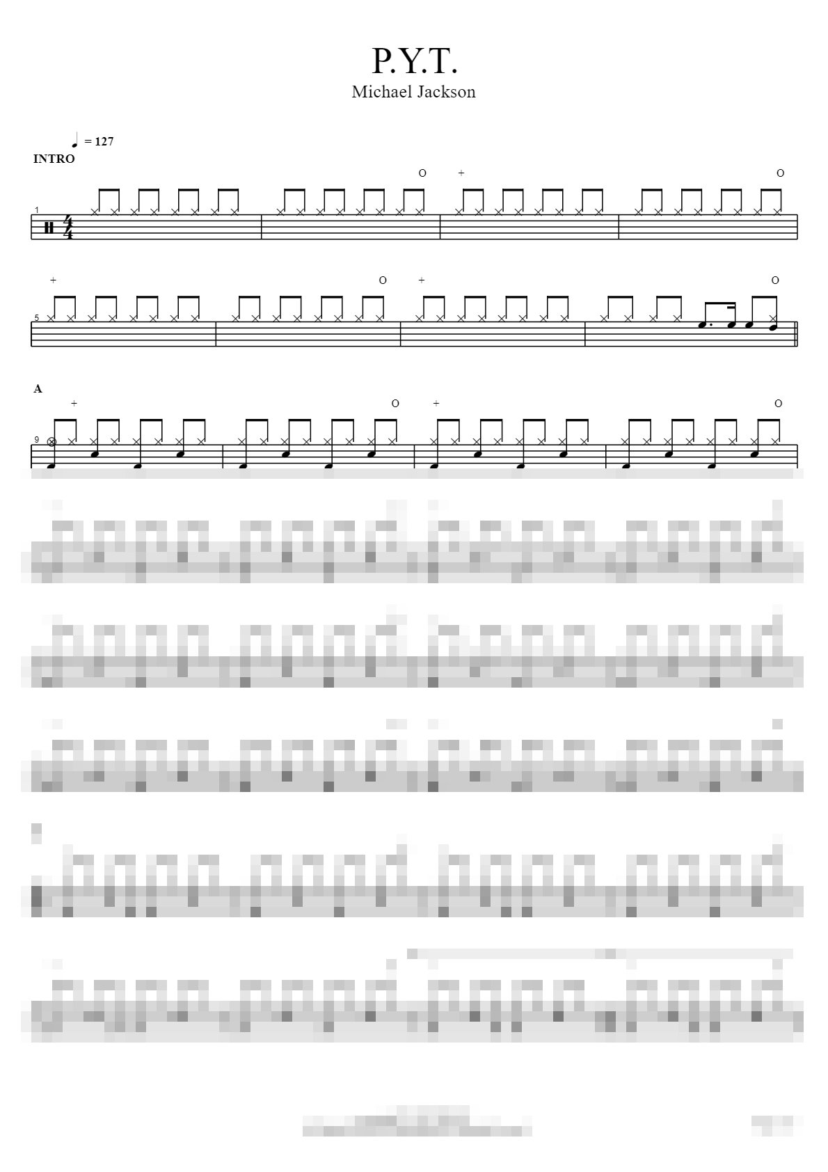 P.Y.T. Sheet Music Preview