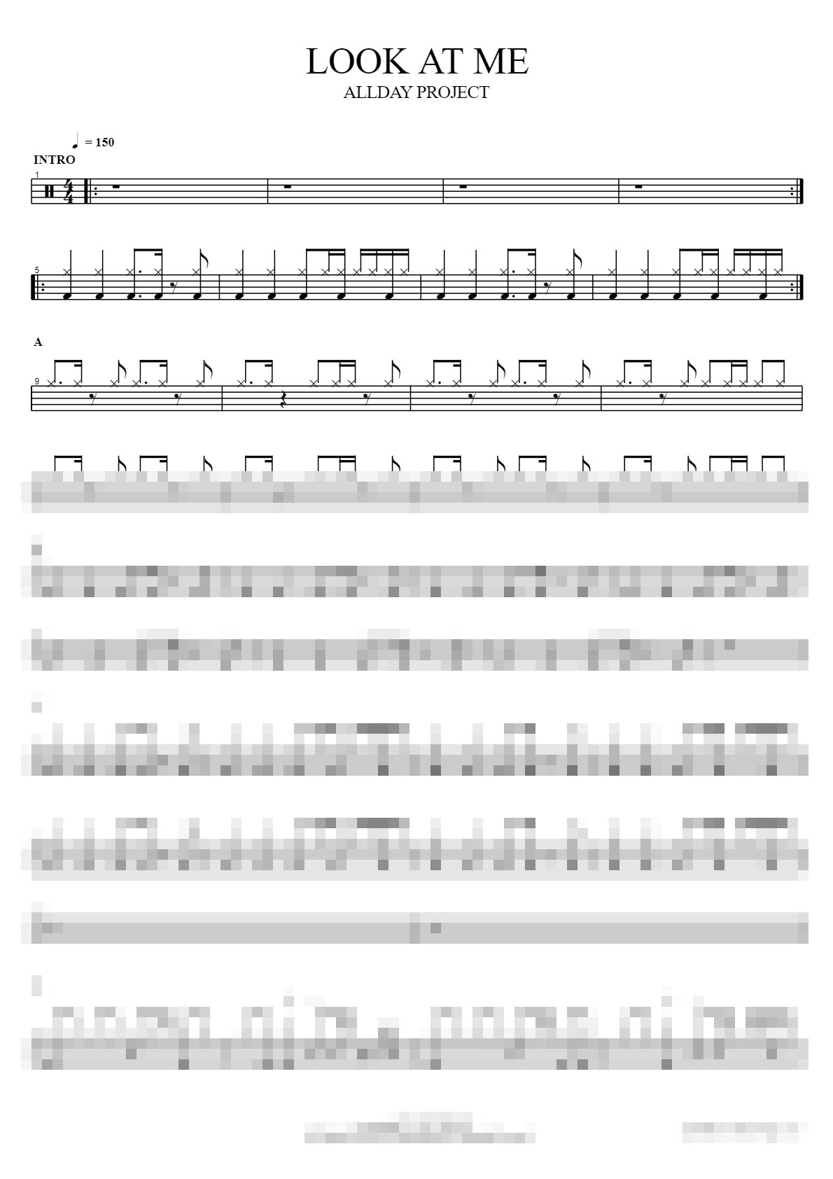 LOOK AT ME Sheet Music Preview