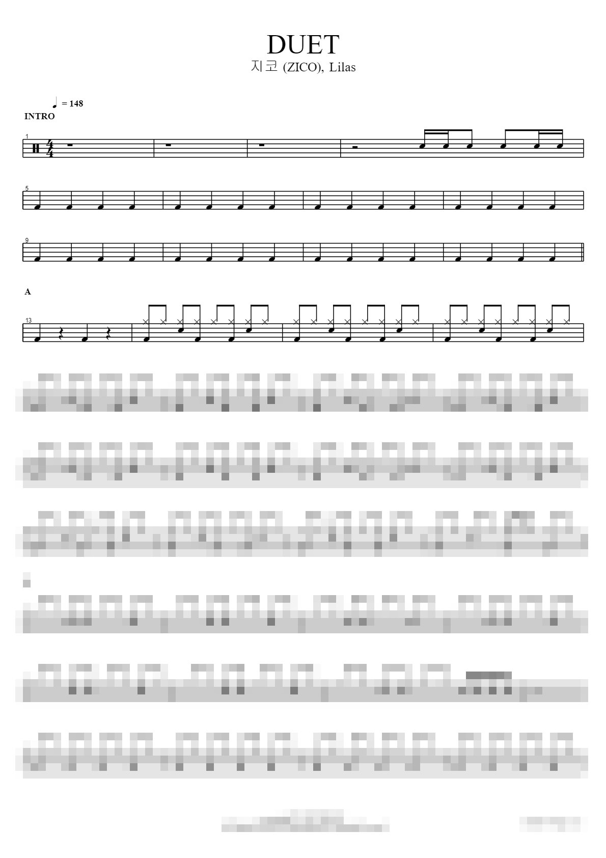 DUET Sheet Music Preview