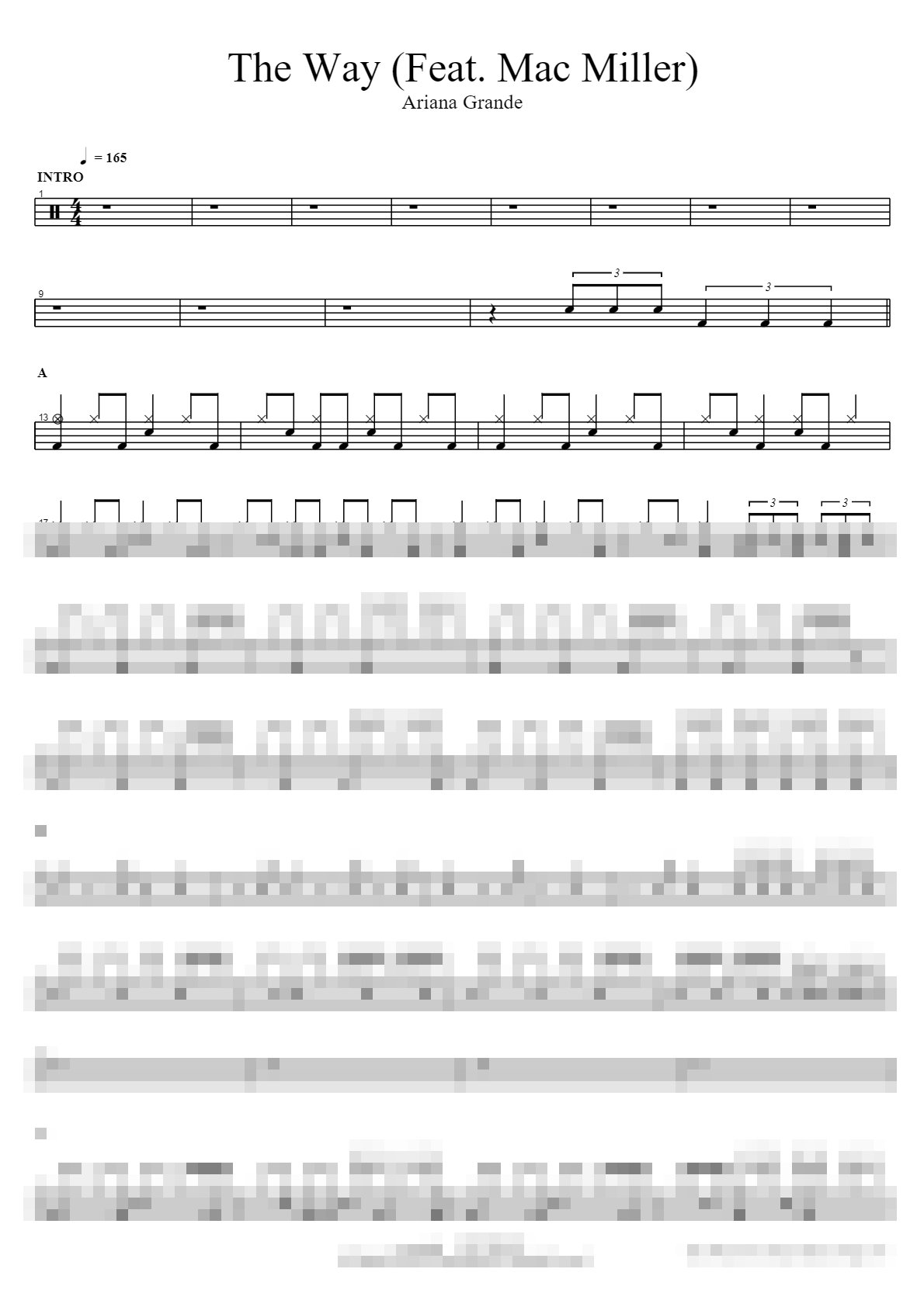 The Way (Feat. Mac Miller) Sheet Music Preview