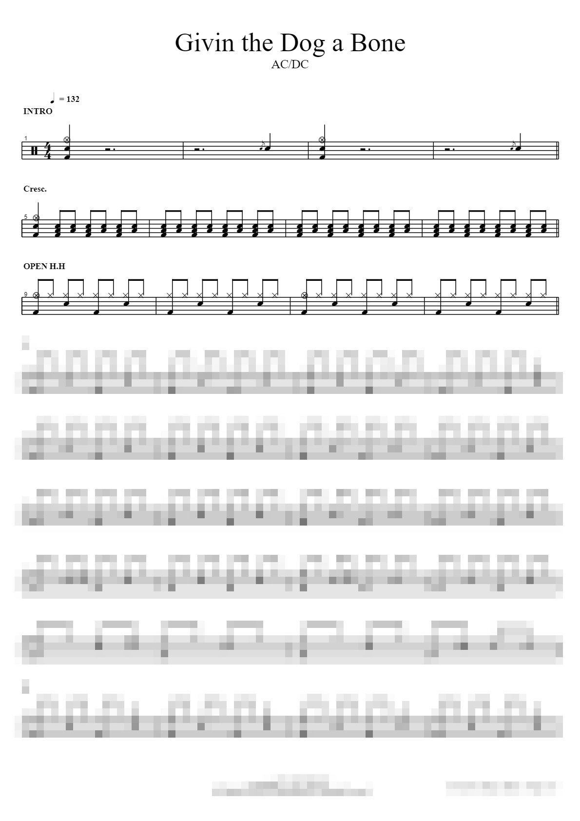 Givin the Dog a Bone Sheet Music Preview