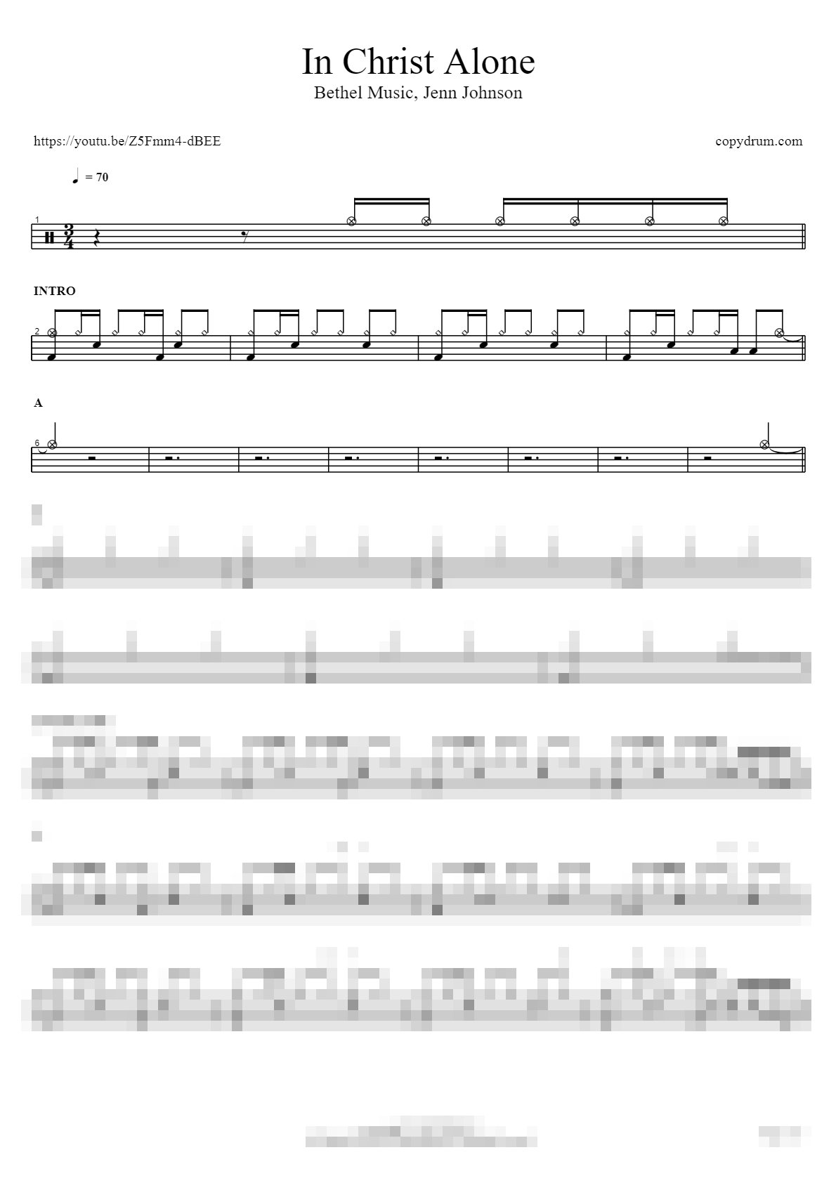 In Christ Alone Sheet Music Preview