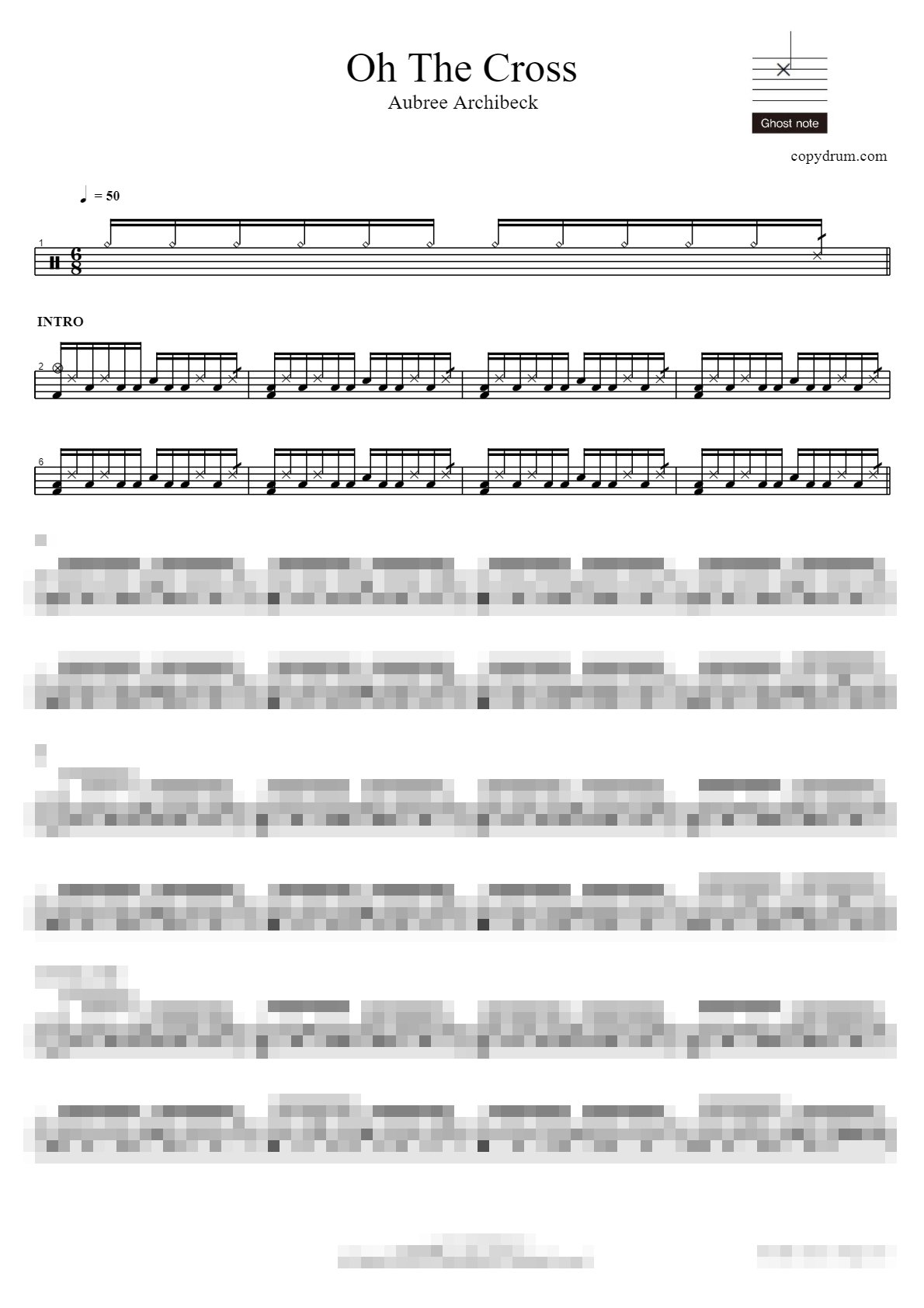 Oh The Cross Sheet Music Preview