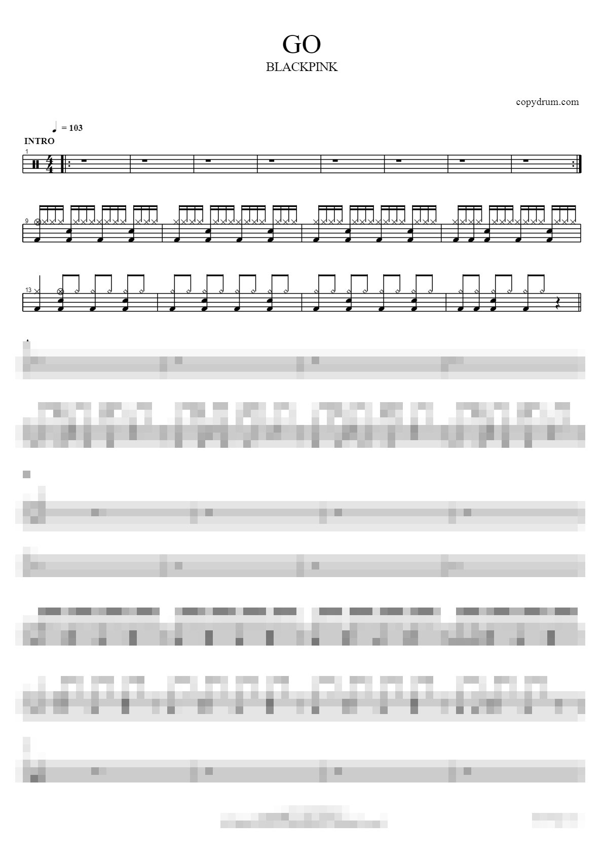 GO Sheet Music Preview