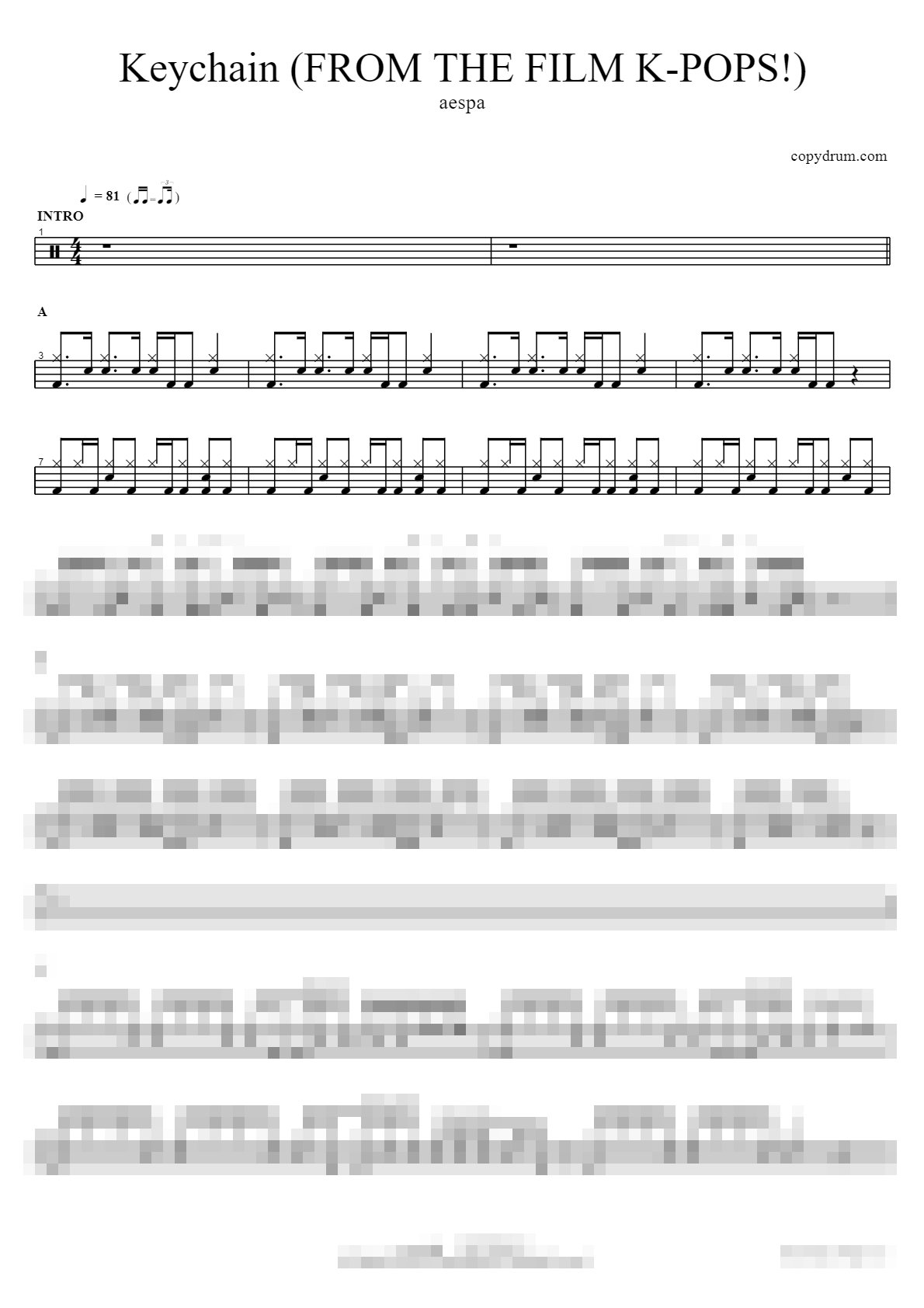 Keychain (FROM THE FILM K-POPS!) Sheet Music Preview