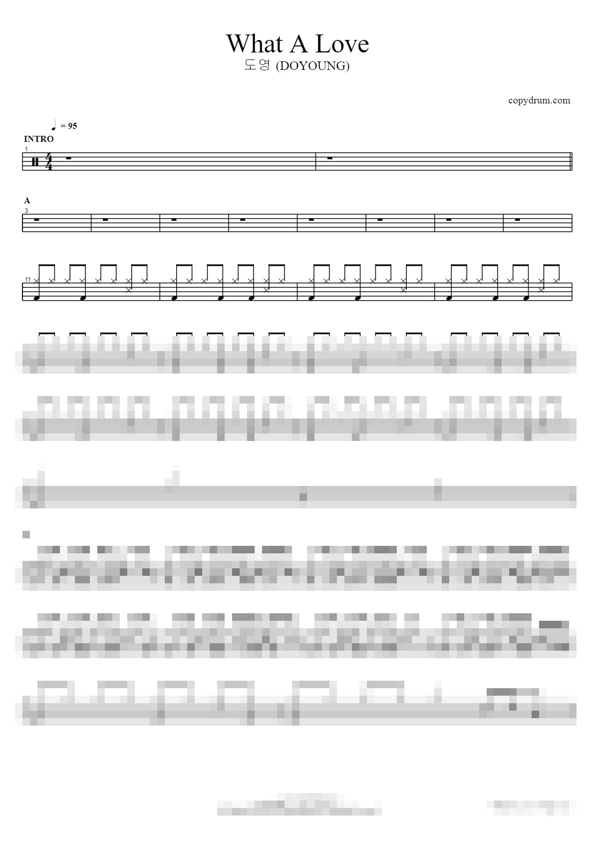 What A Love Sheet Music Preview