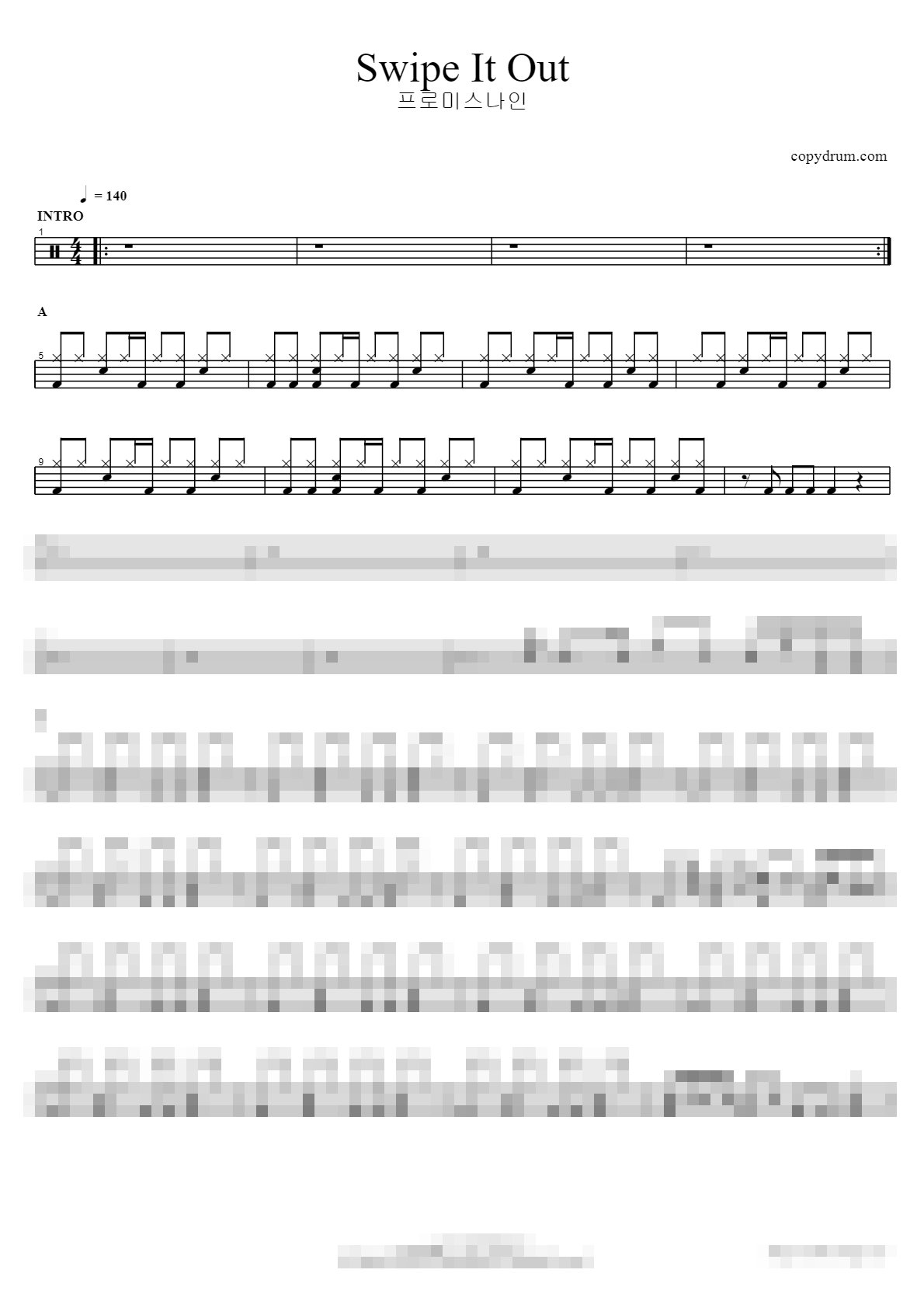 Swipe It Out Sheet Music Preview