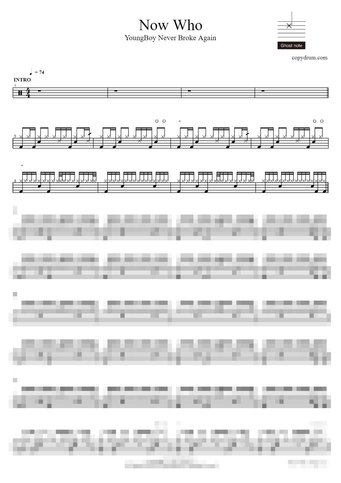Now Who Sheet Music Preview