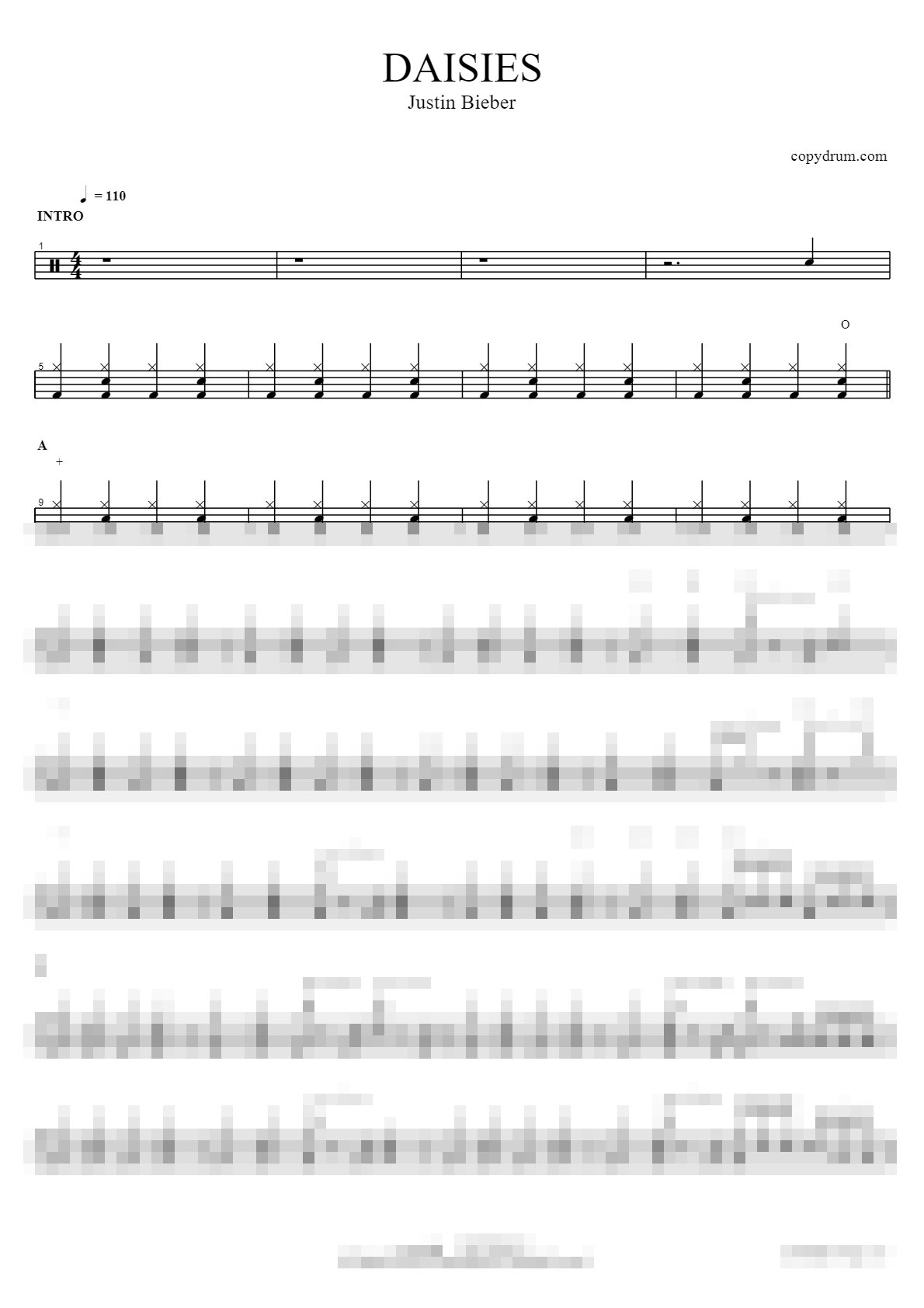 DAISIES Sheet Music Preview