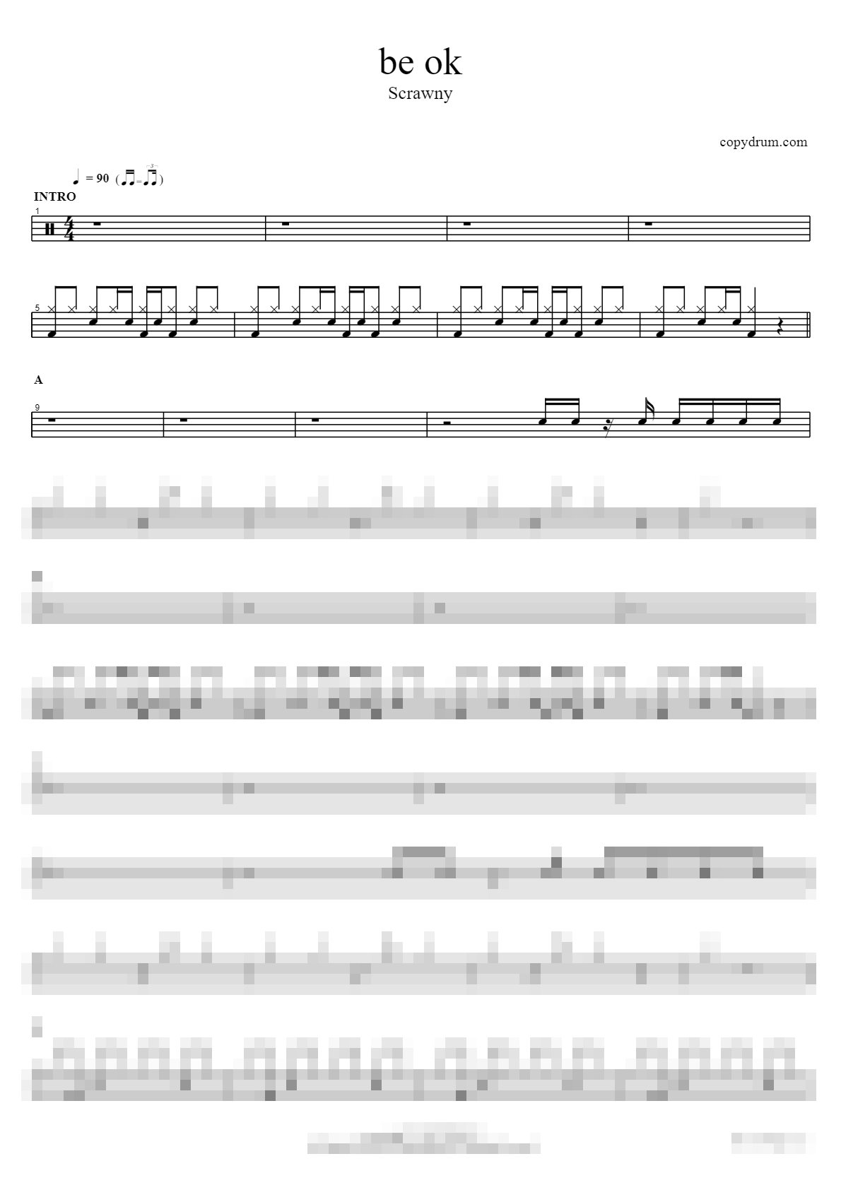 be ok Sheet Music Preview
