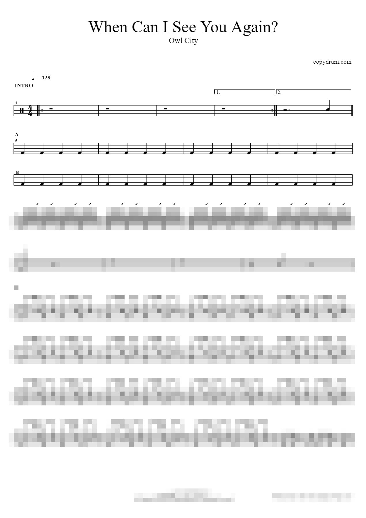 When Can I See You Again? (From "Wreck-It Ralph"/Soundtrack Version) Sheet Music Preview