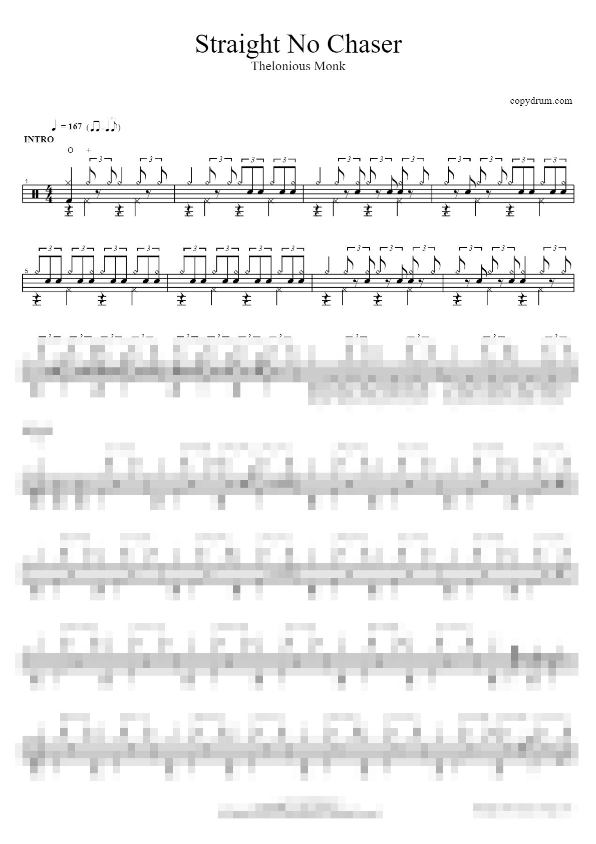 Straight No Chaser Sheet Music Preview