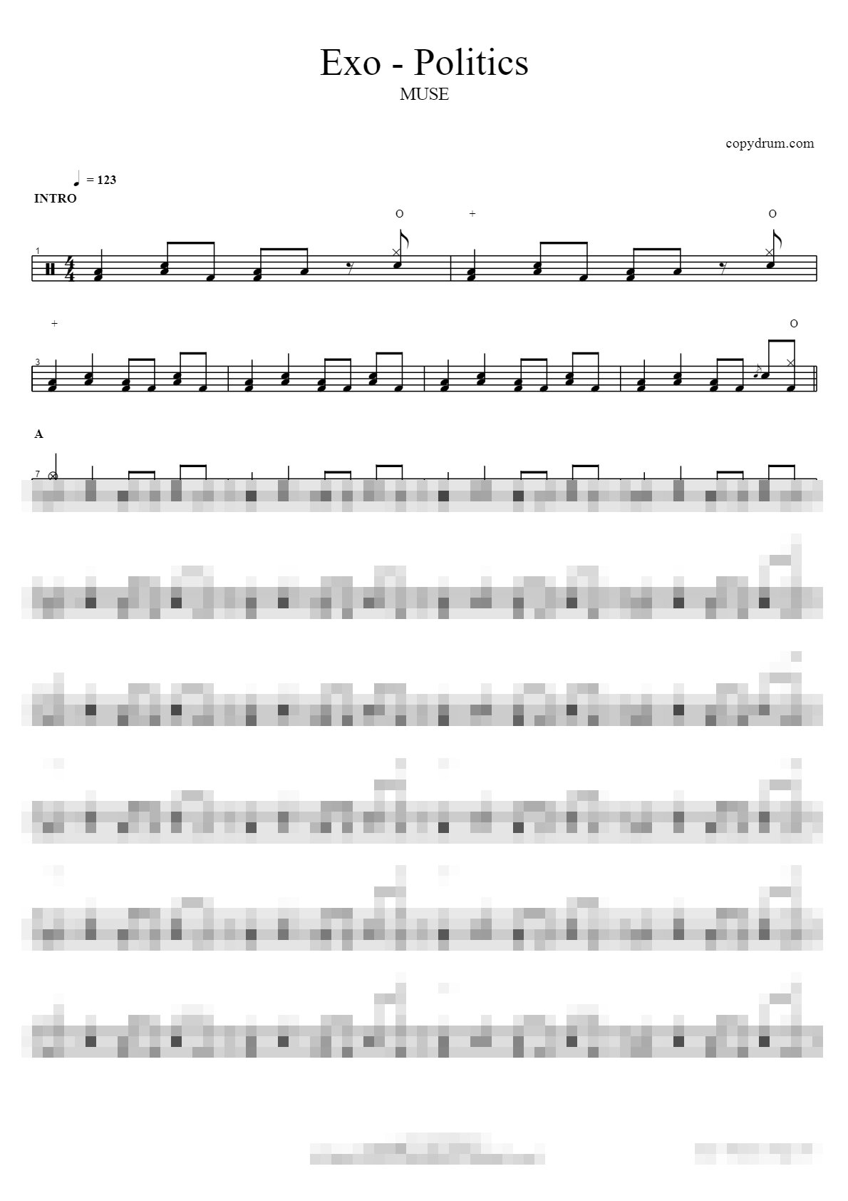 Exo-Politics Sheet Music Preview