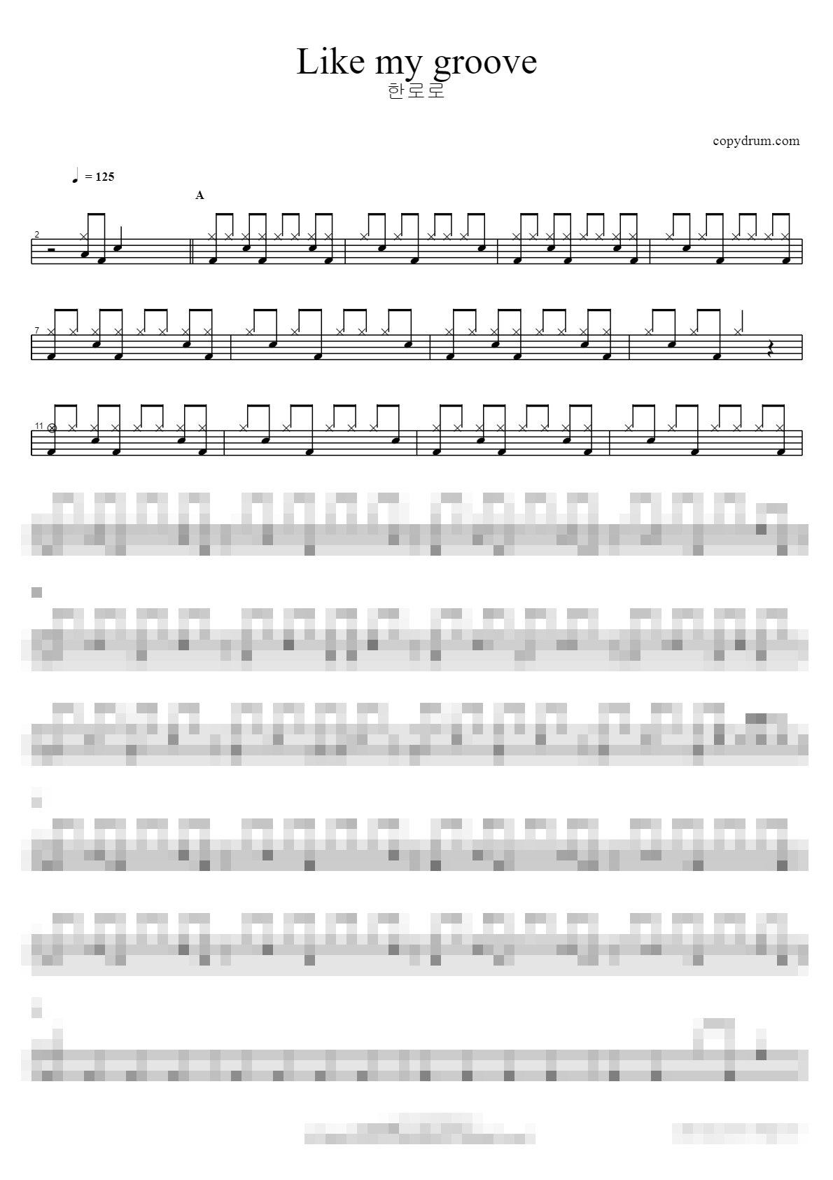Like my groove Sheet Music Preview