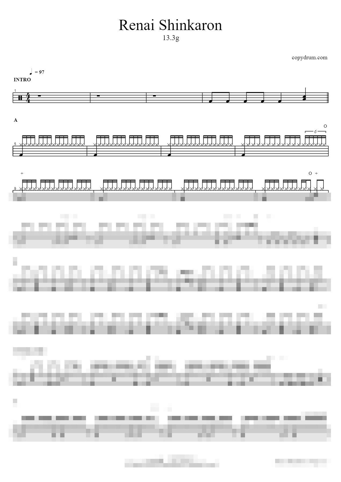 恋愛進化論 (Remastered) Sheet Music Preview