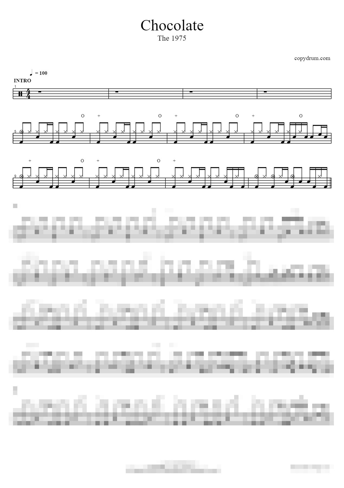 Chocolate Sheet Music Preview