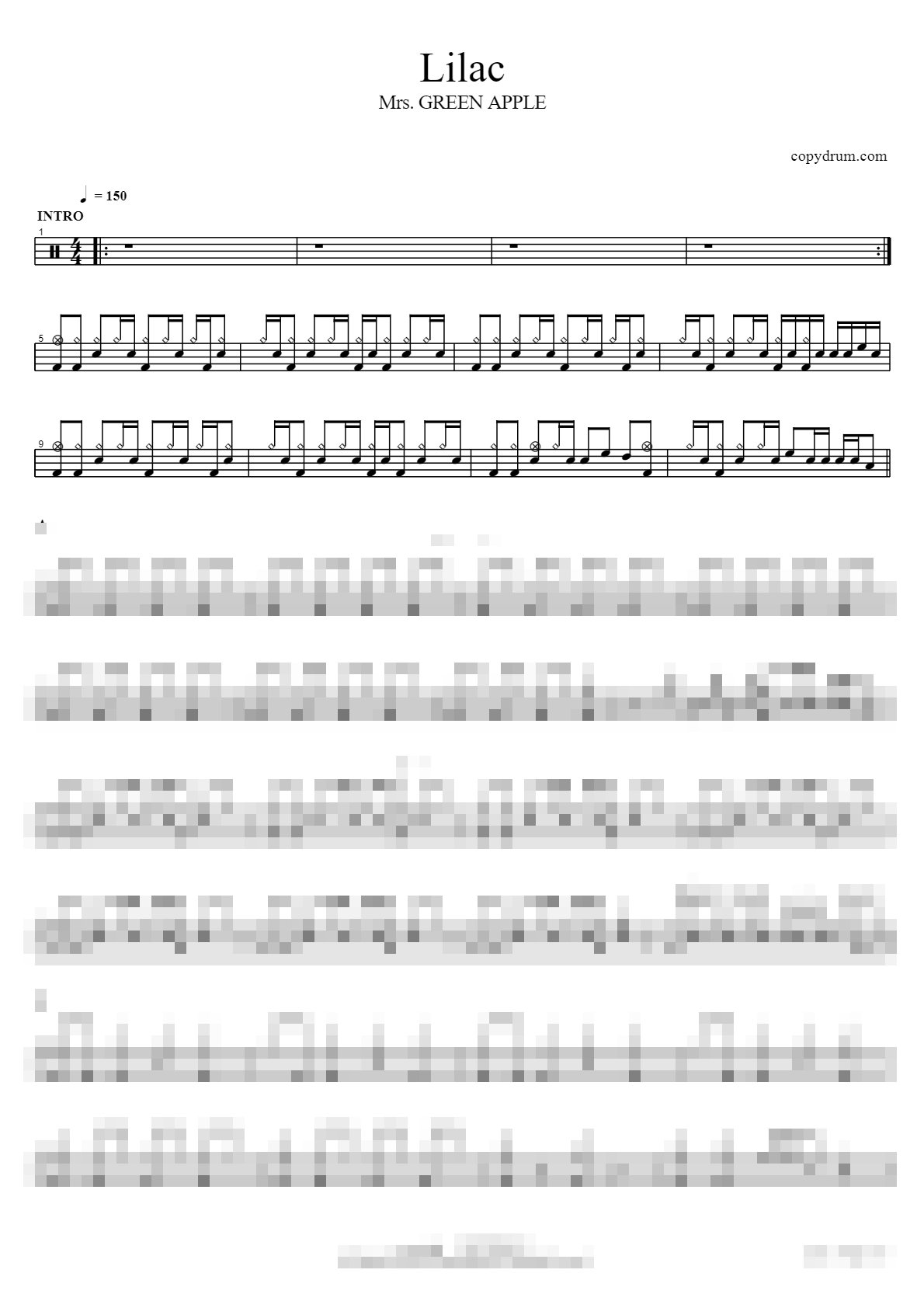 Lilac Sheet Music Preview