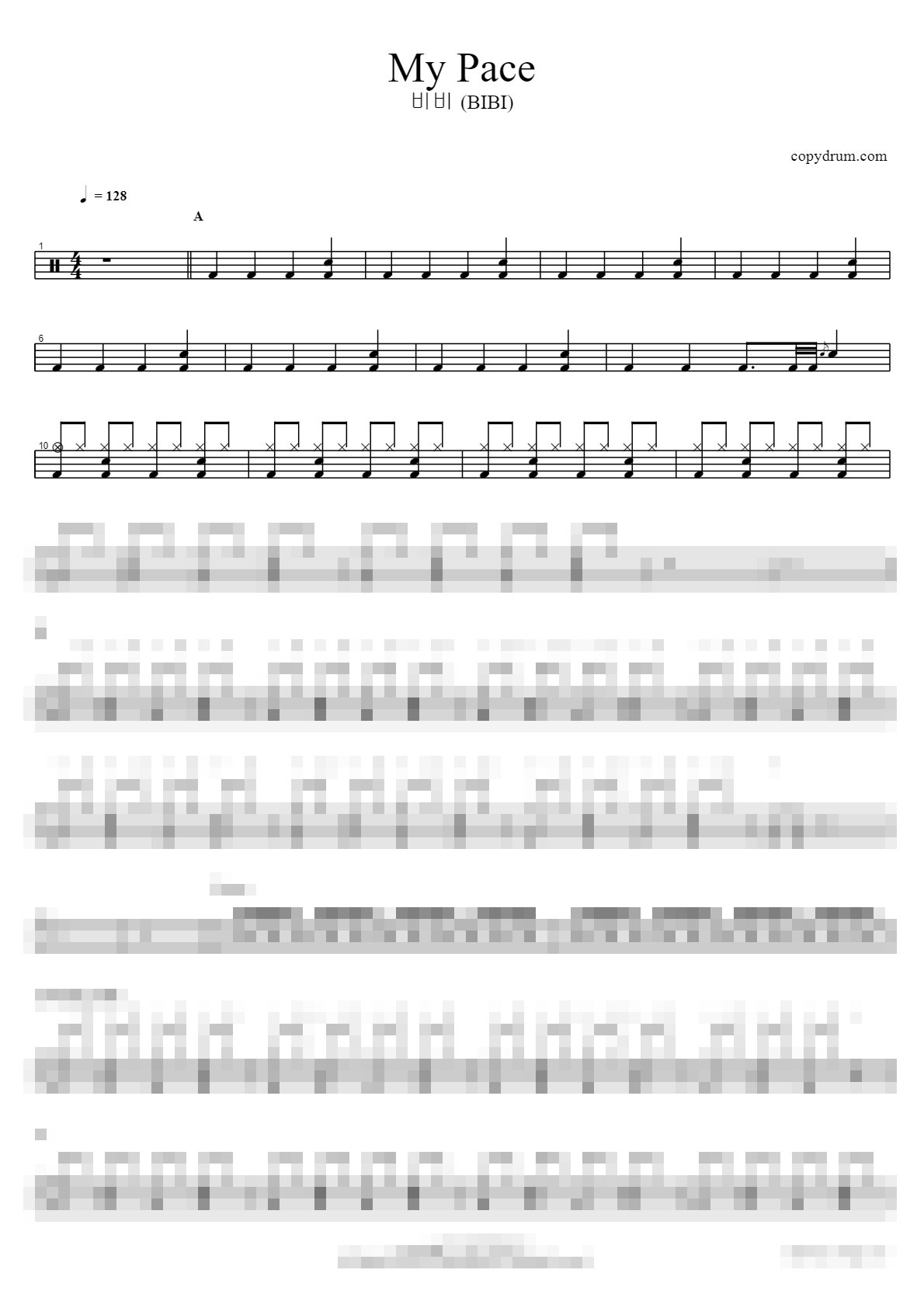 My Pace Sheet Music Preview
