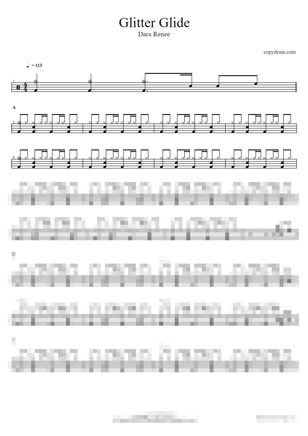Dara Renee - Glitter Glide (From Stitch and Angel's Pop Star Party) Sheet Music Preview
