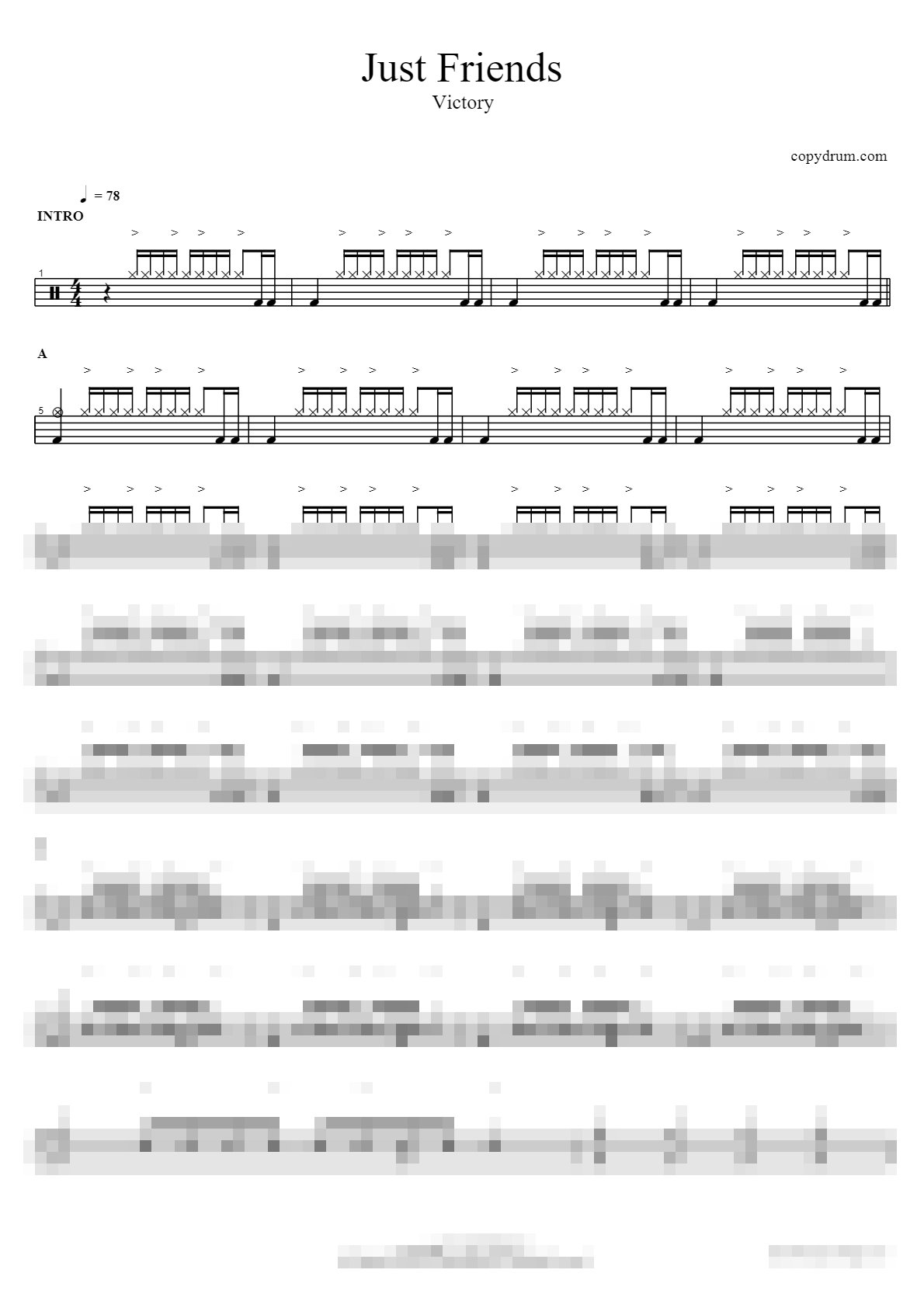 Just Friends Sheet Music Preview