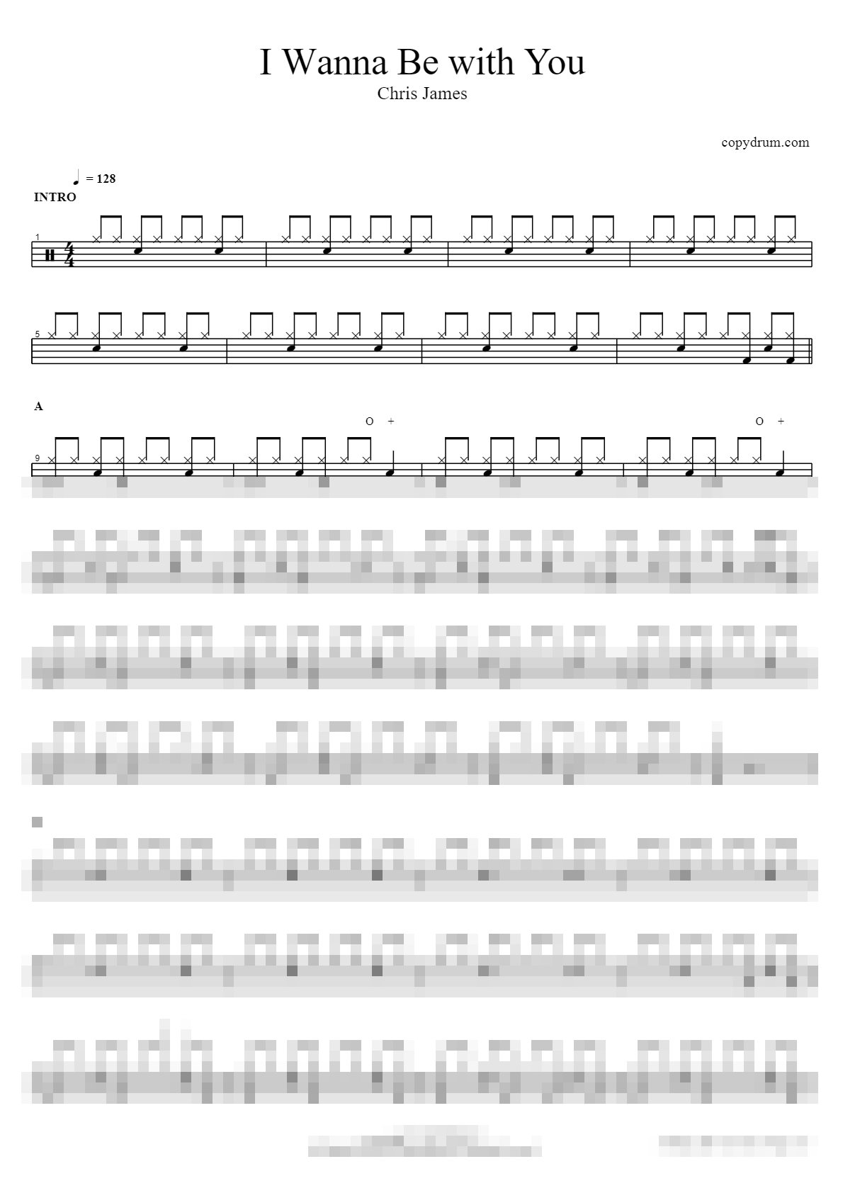 I Wanna Be with You Sheet Music Preview