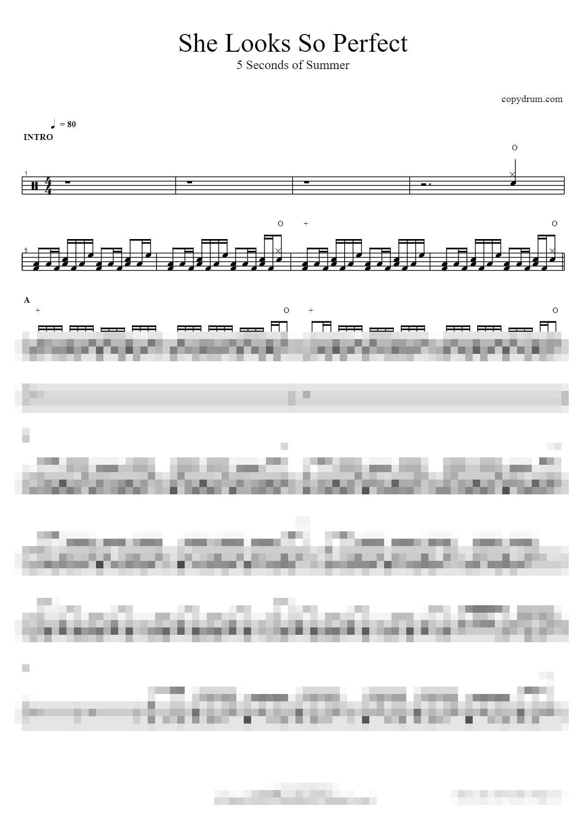 She Looks So Perfect Sheet Music Preview