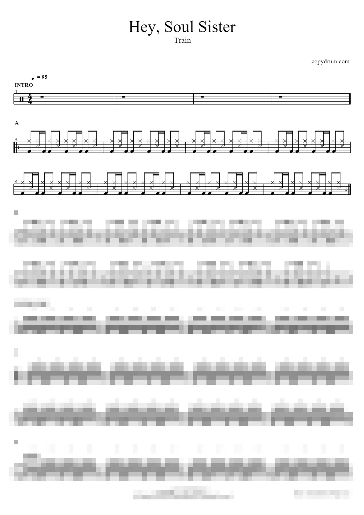 Hey, Soul Sister Sheet Music Preview