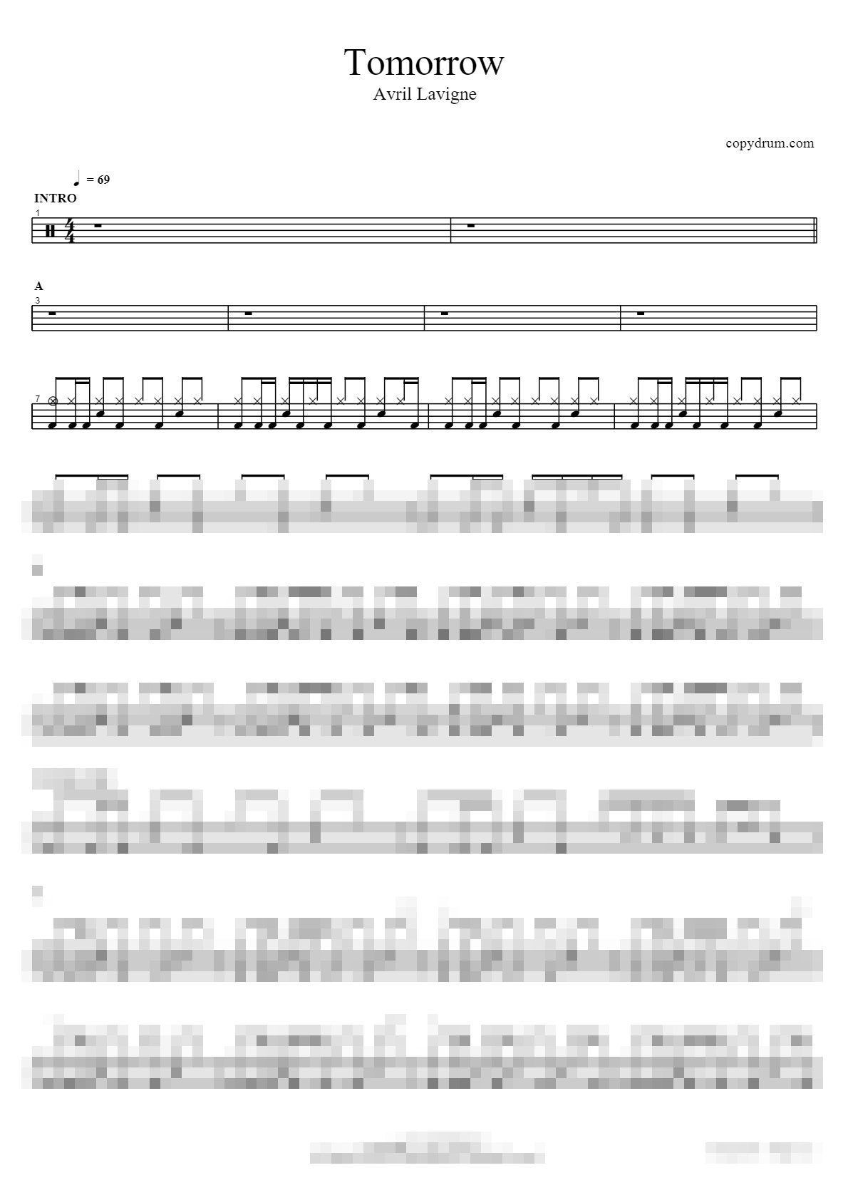 Tomorrow Sheet Music Preview