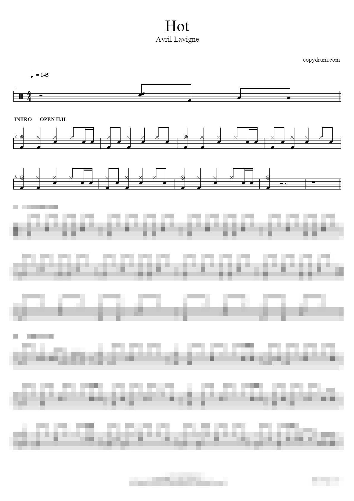 Hot Sheet Music Preview